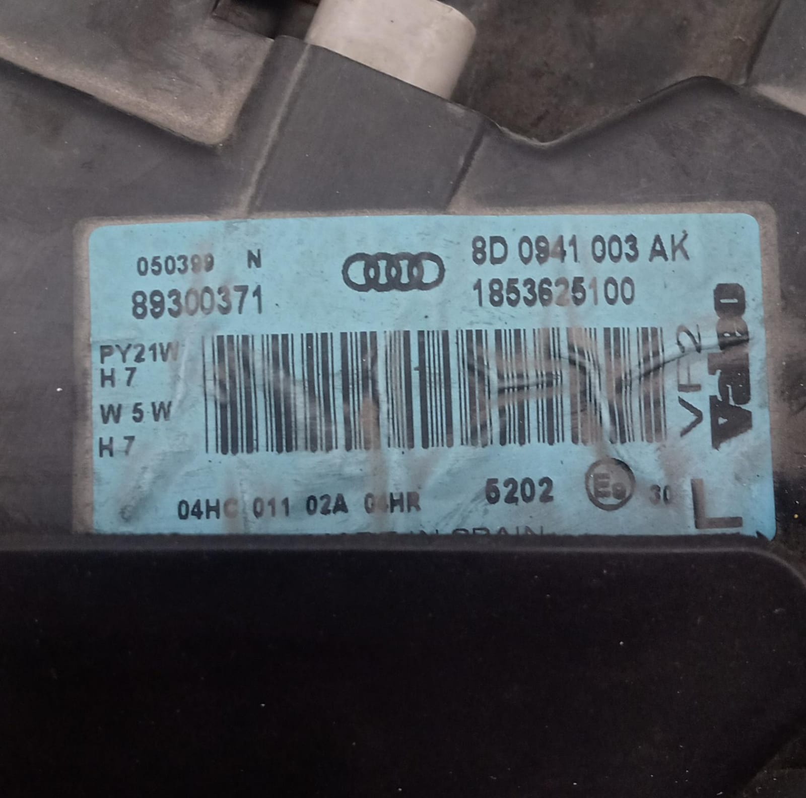 Fanale anteriore sinistro