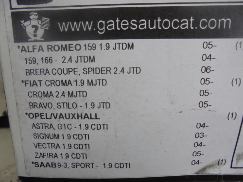 Cinghia distribuzione pompa iniezione 