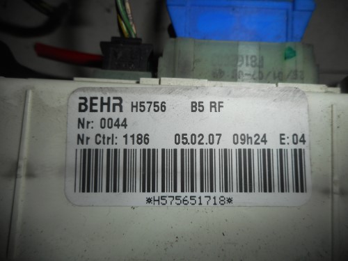 Blocco comando climatizzazione 