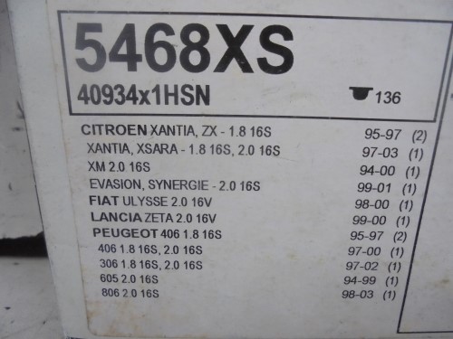 Cinghia distribuzione pompa iniezione 