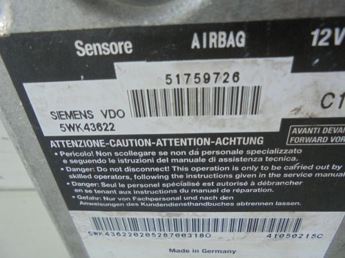 Centralina comando air-bag 