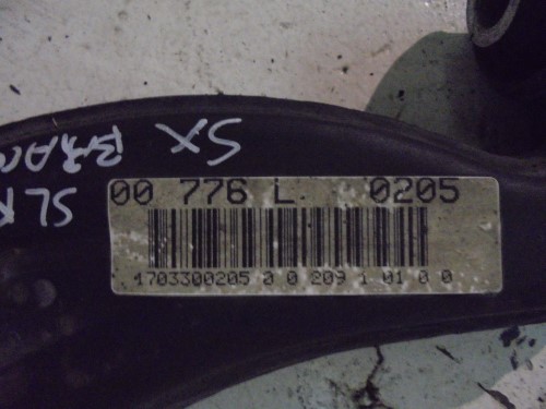 Braccio oscillante inf. sosp. ant.  sx.