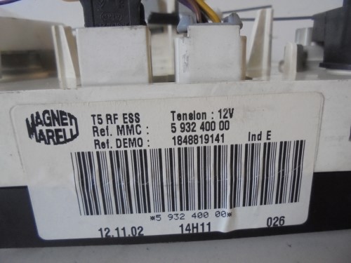 Blocco comando climatizzazione 