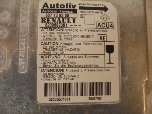 Centralina comando airbag 