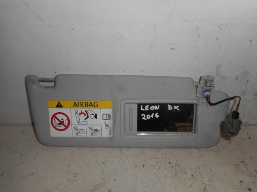 Aletta parasole parabrezza dx. 