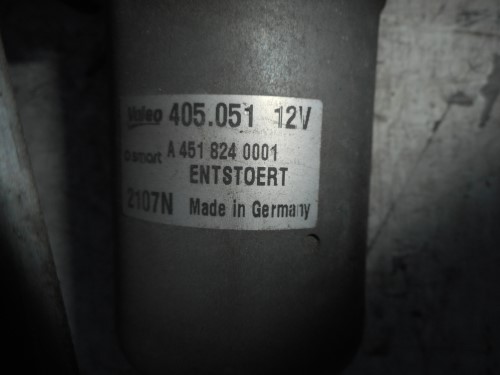 Asta tergiparabrezza con motorino 