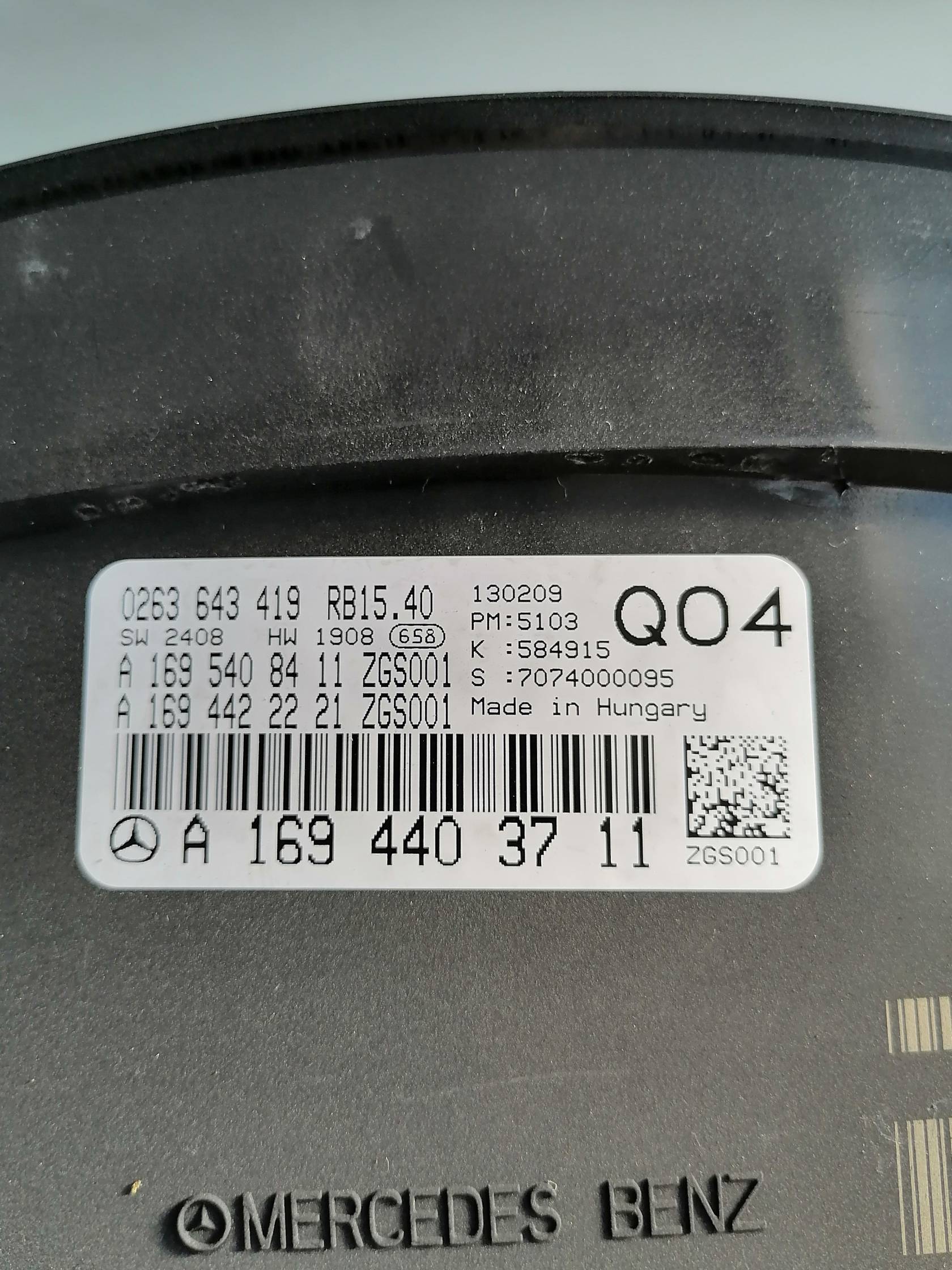 Quadro strumenti compl.