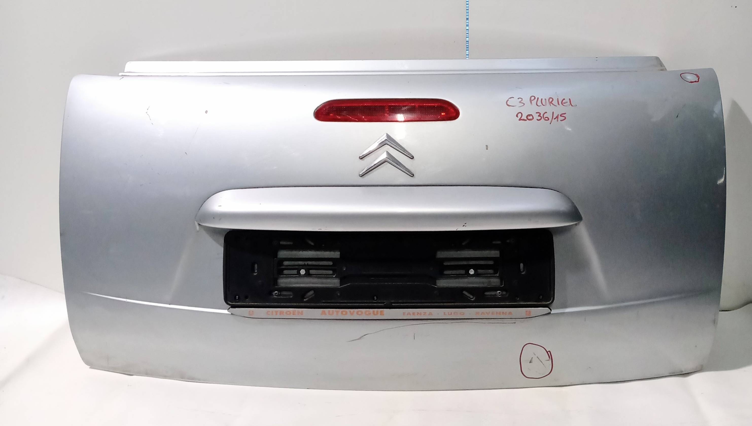 cofano posteriore ribaltina