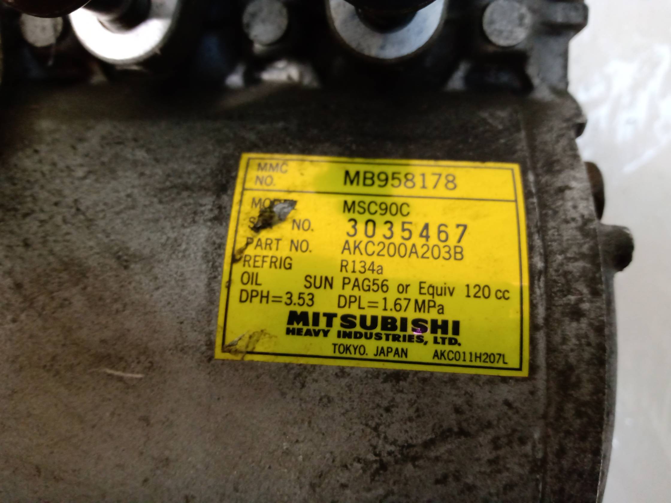 Compressore aria condizionata