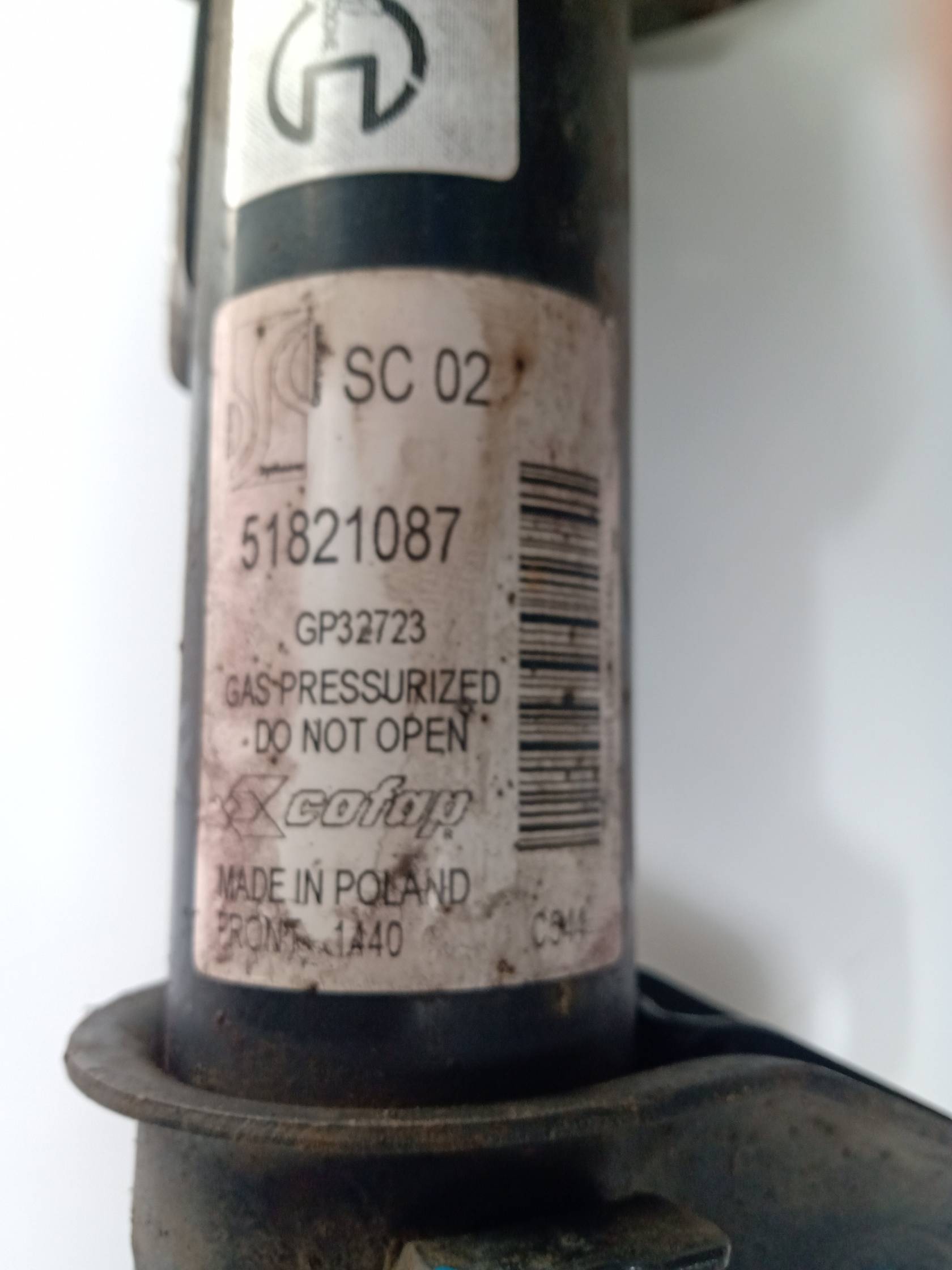 Ammortizzatore anteriore sinistro