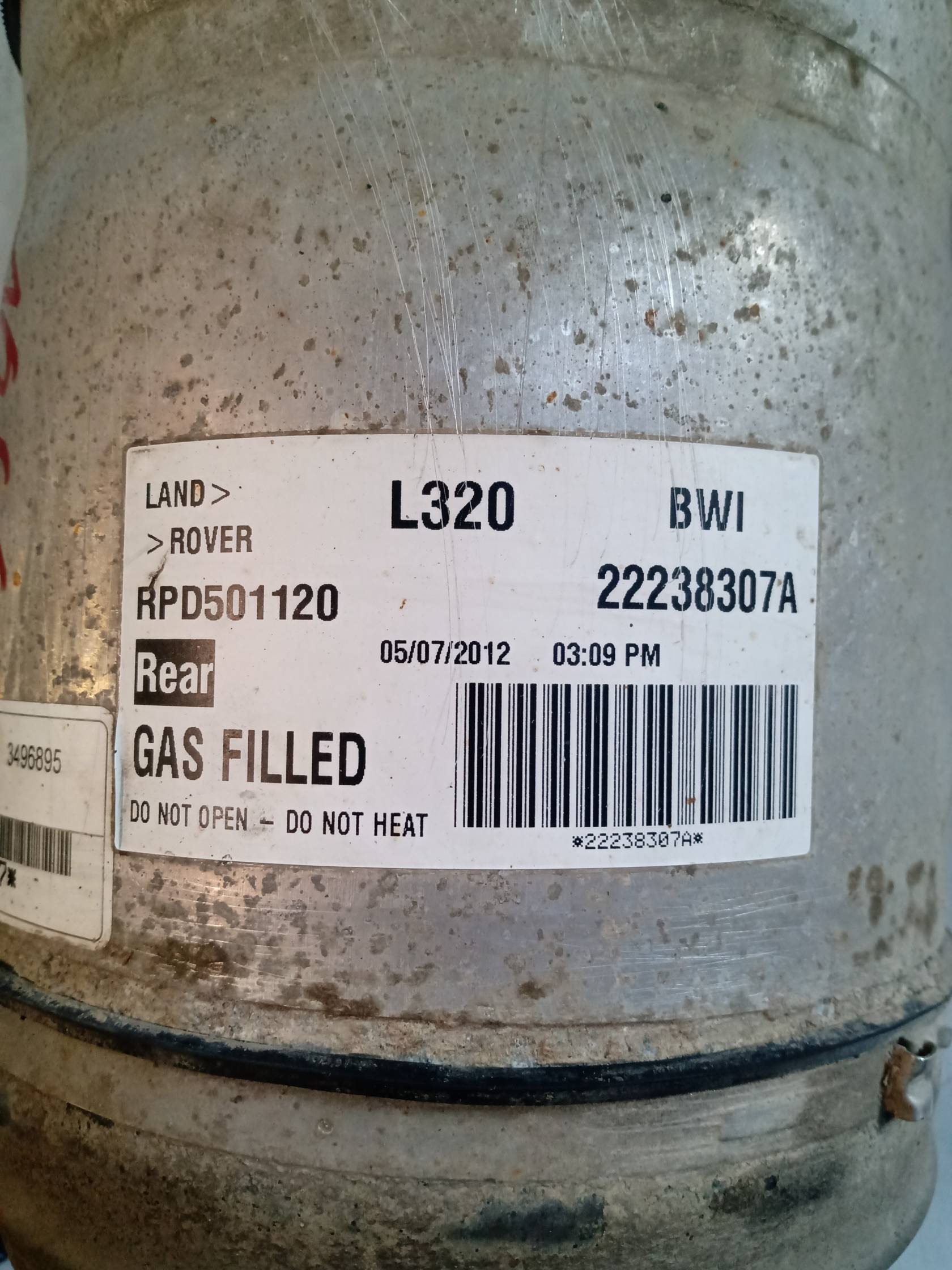 Ammortizzatore posteriore sinistro