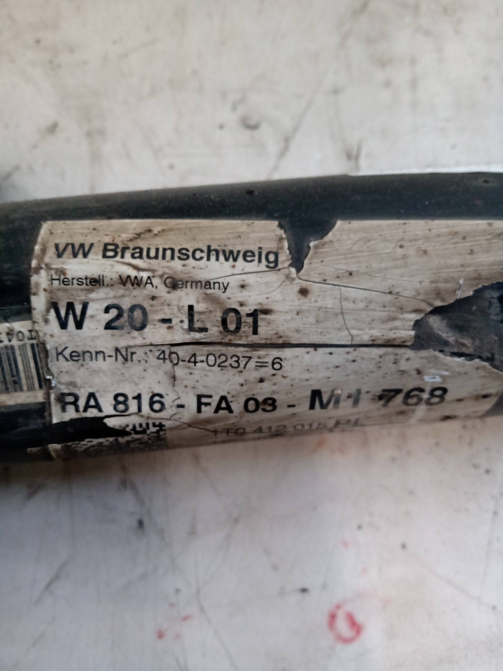 Ammortizzatore anteriore sinistro