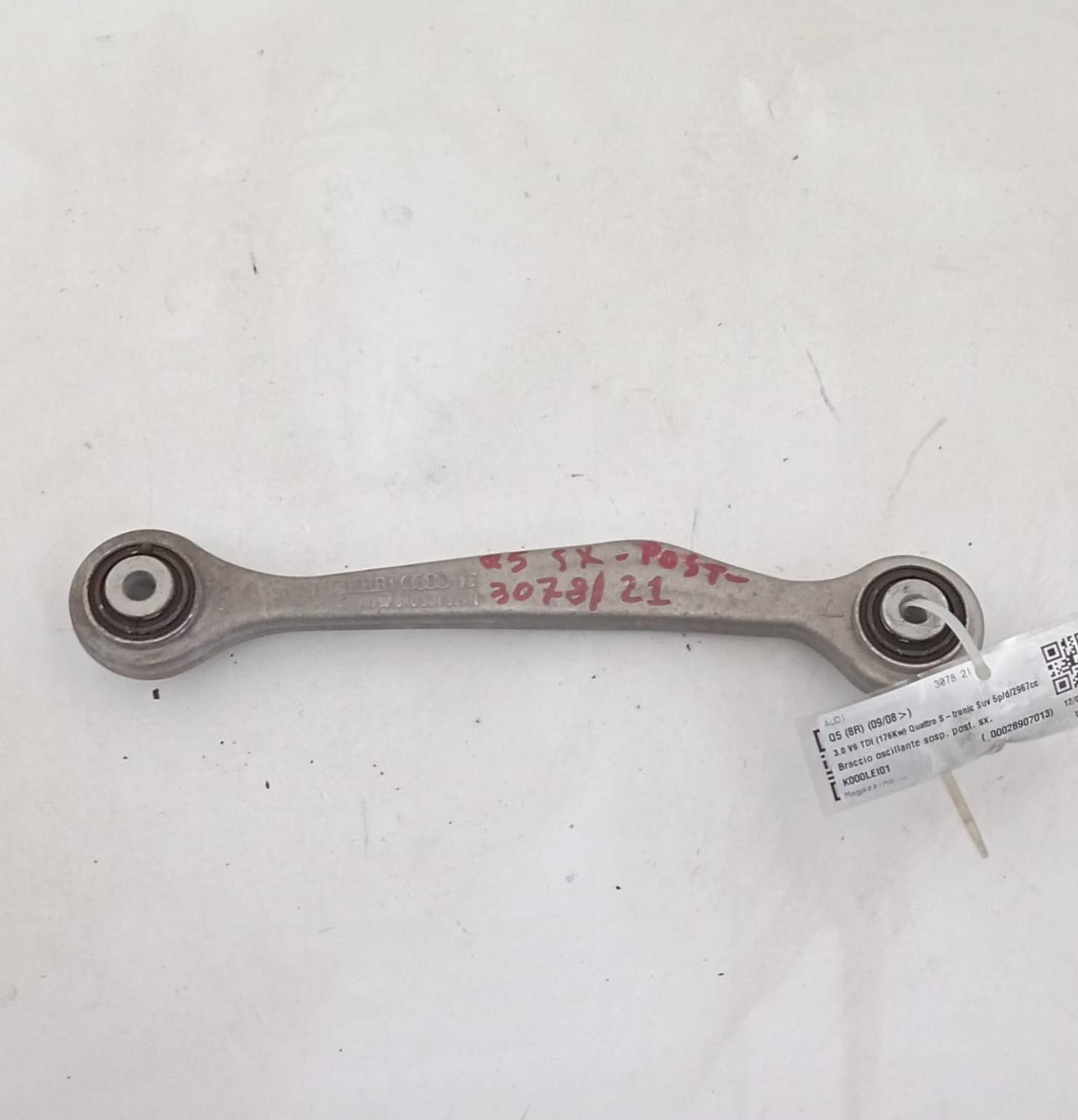 Braccio oscillante posteriore sinistro