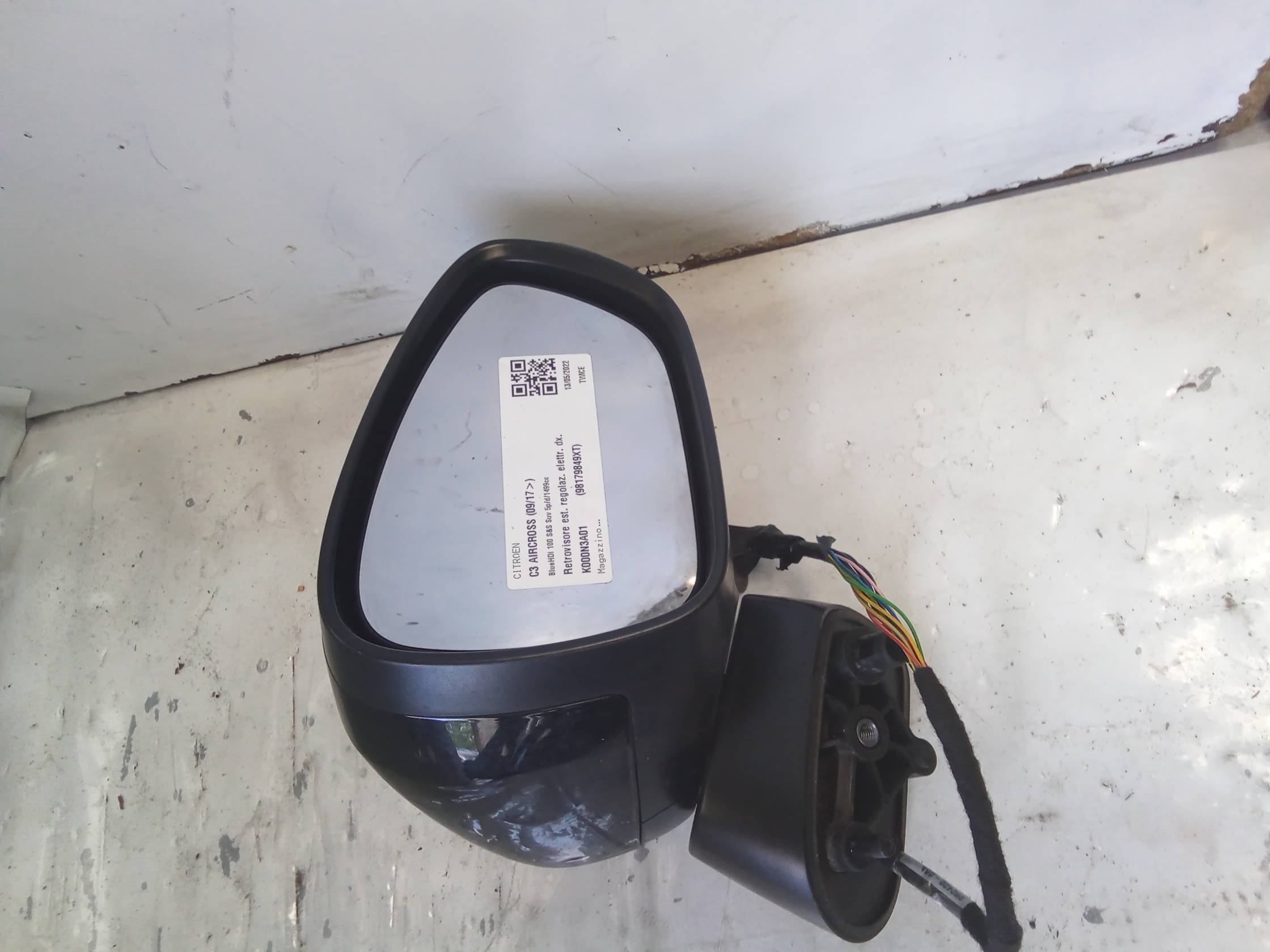 Retrovisore est. regolaz. elettr. dx.