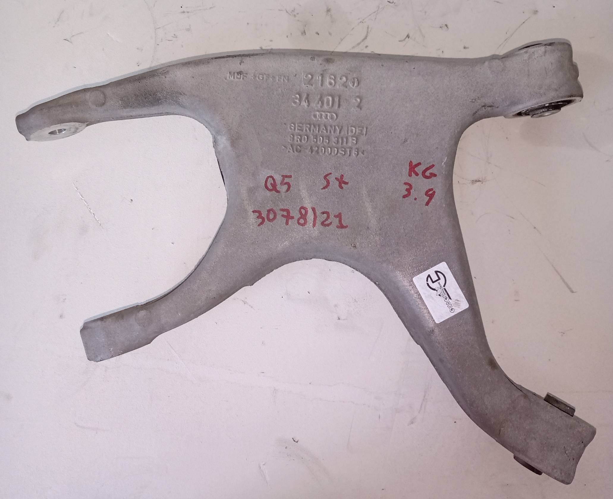 Braccio oscillante posteriore sinistro