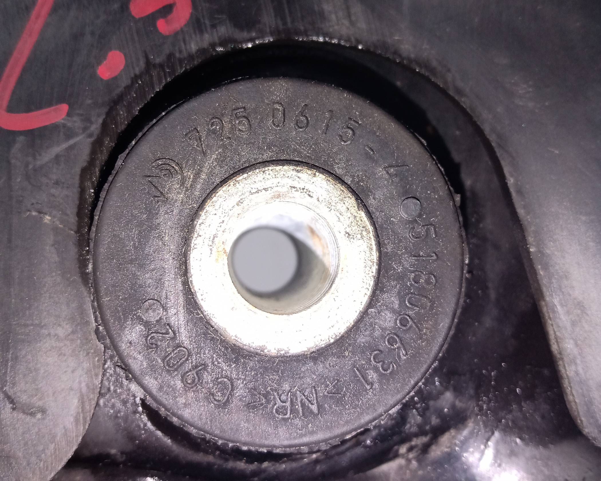 Braccio oscillante posteriore destro