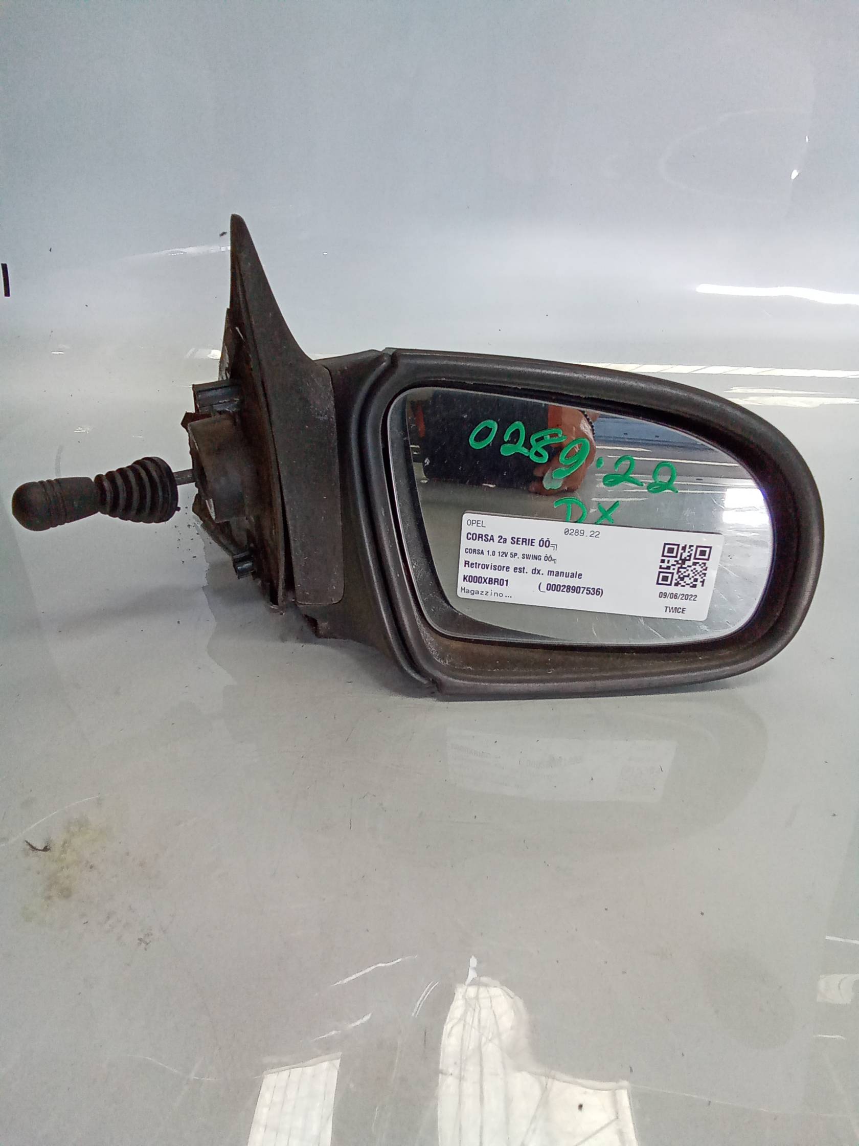 Retrovisore est. dx. manuale