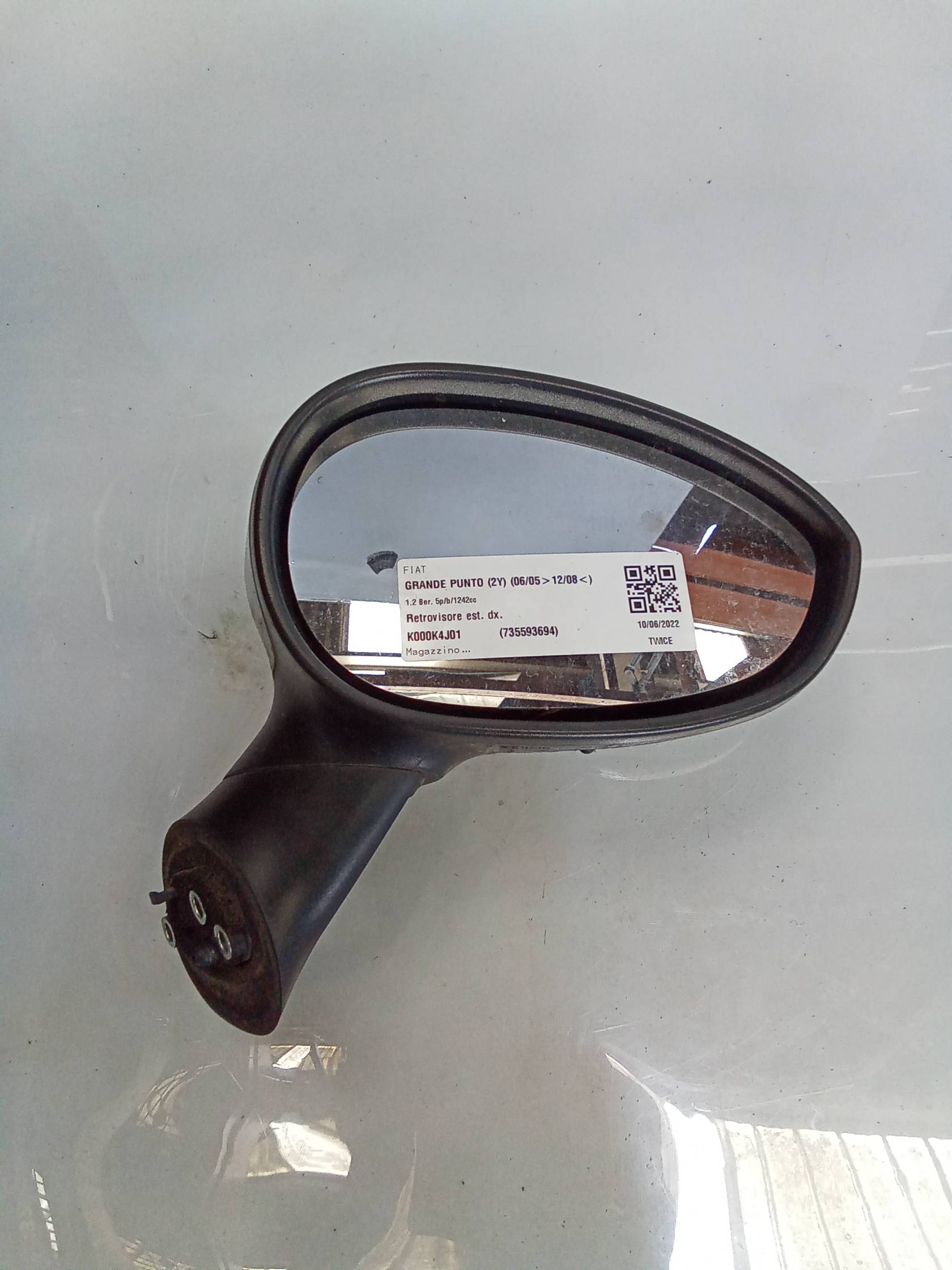 Retrovisore est. dx.