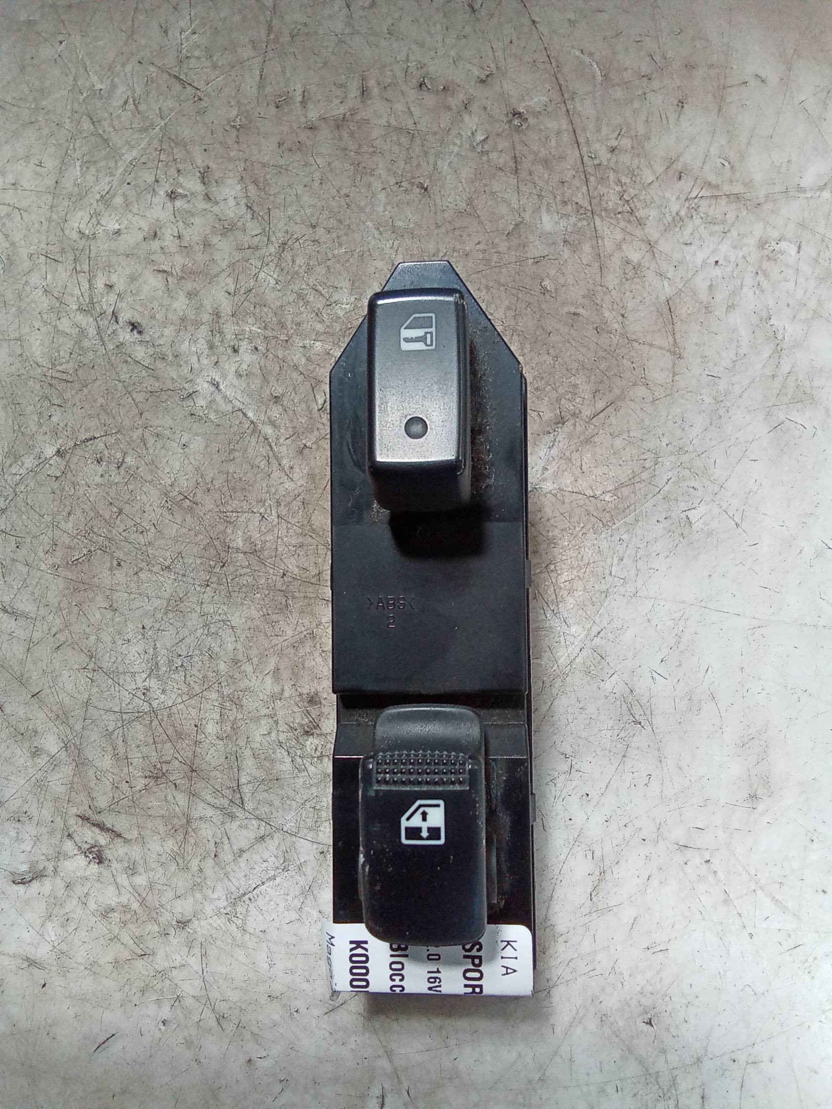 Blocco comandi alzacristalli dx.