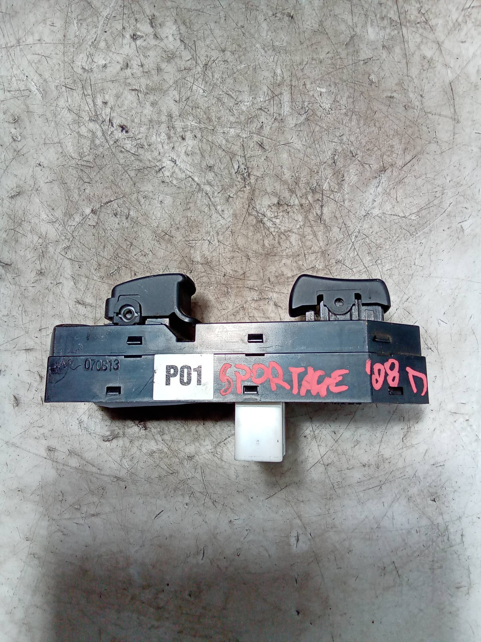 Blocco comandi alzacristalli dx.