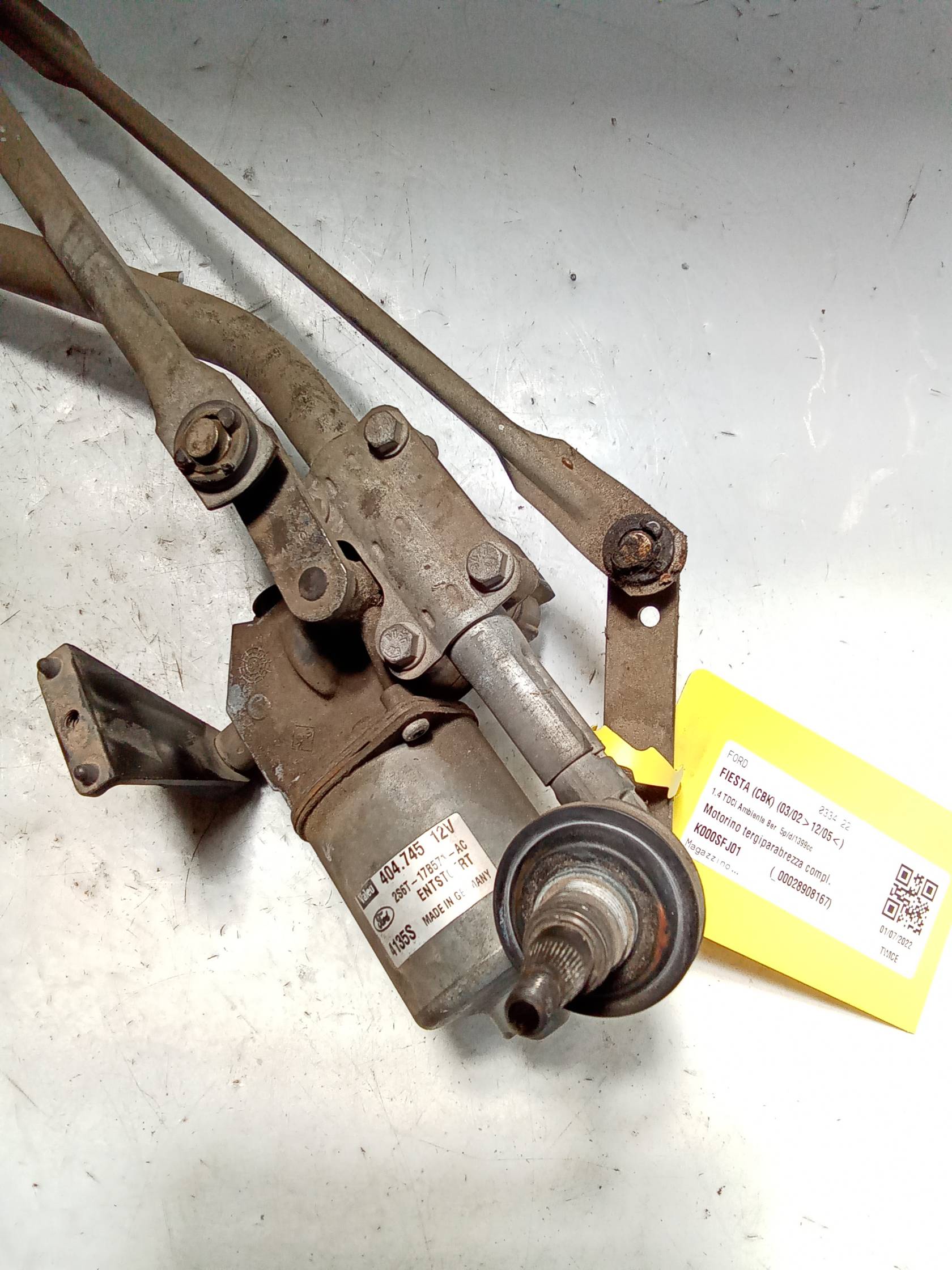 Motorino tergiparabrezza compl.