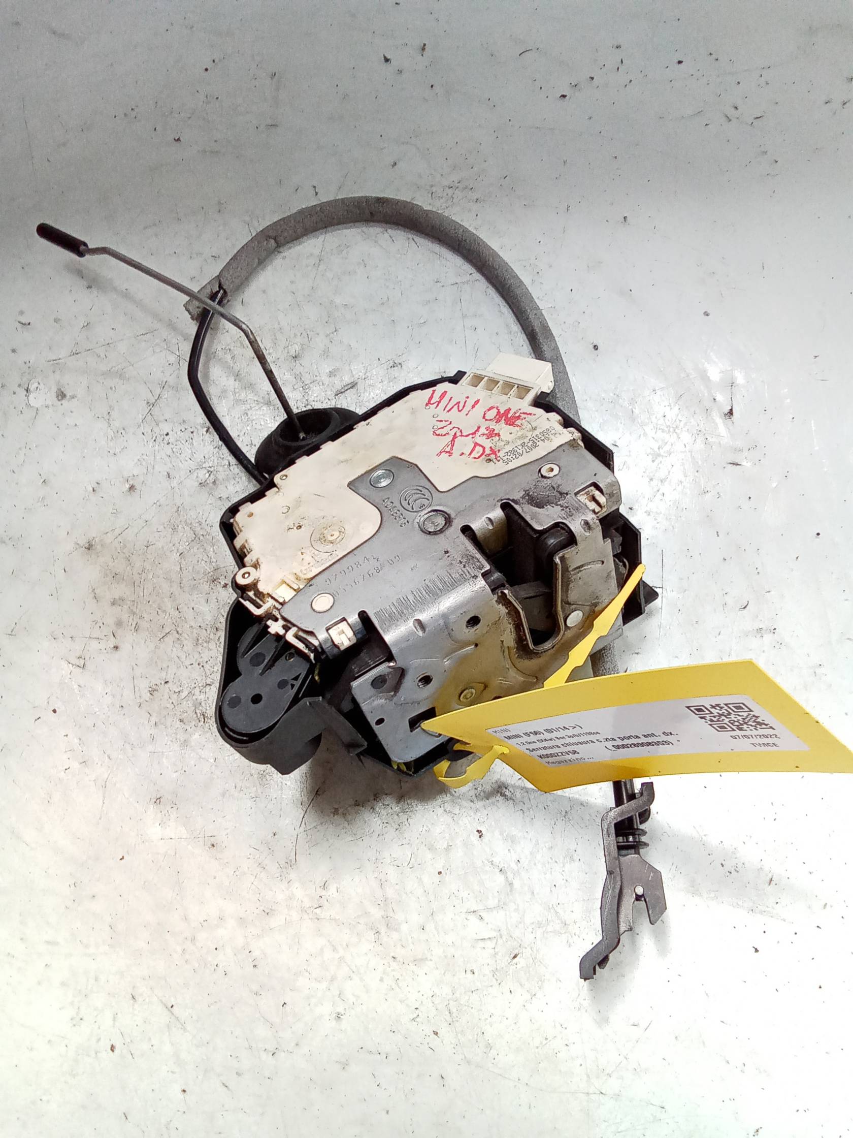 Serratura chiusura c.zta porta ant. dx.