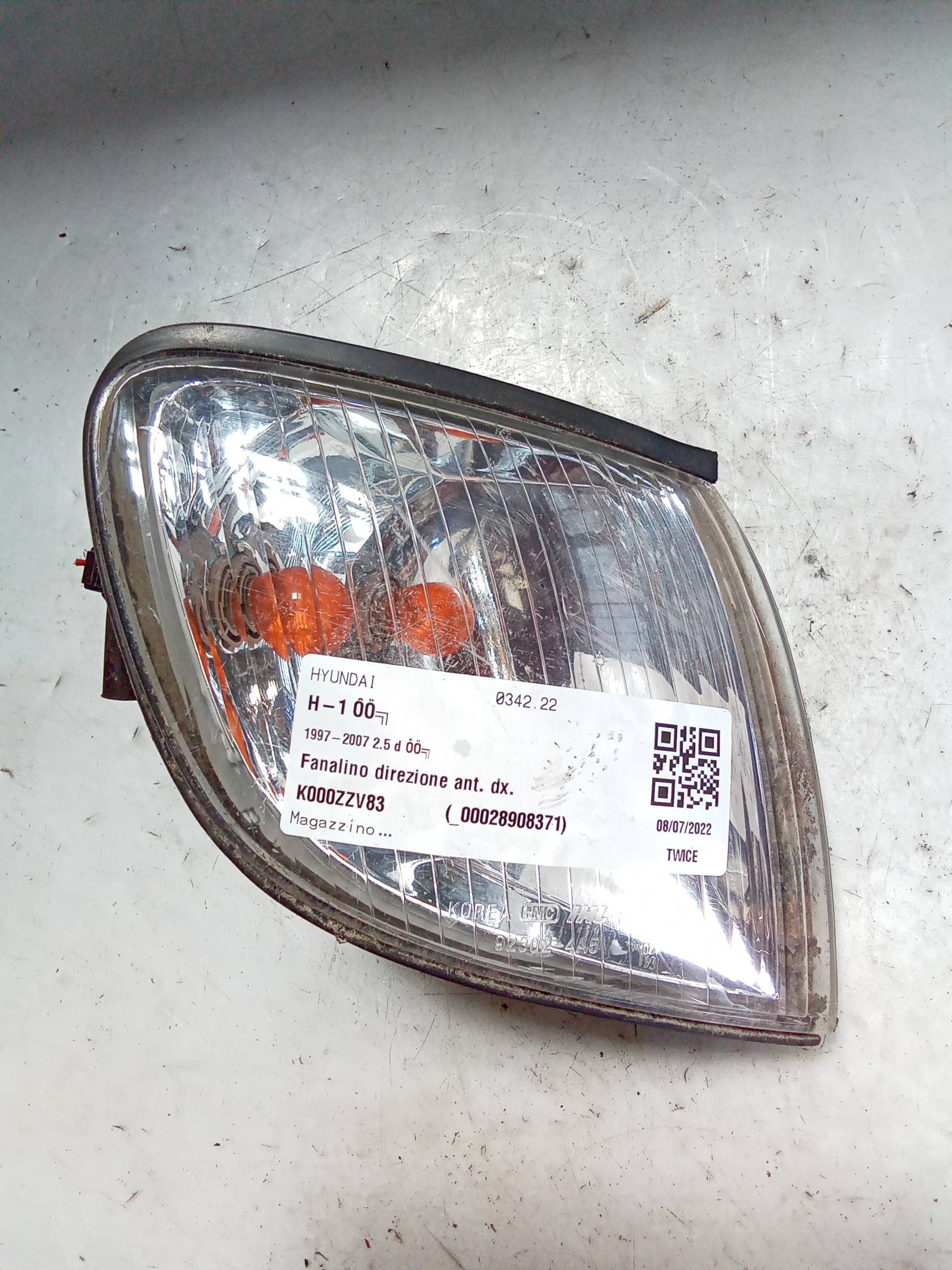 Fanalino direzione ant. dx.