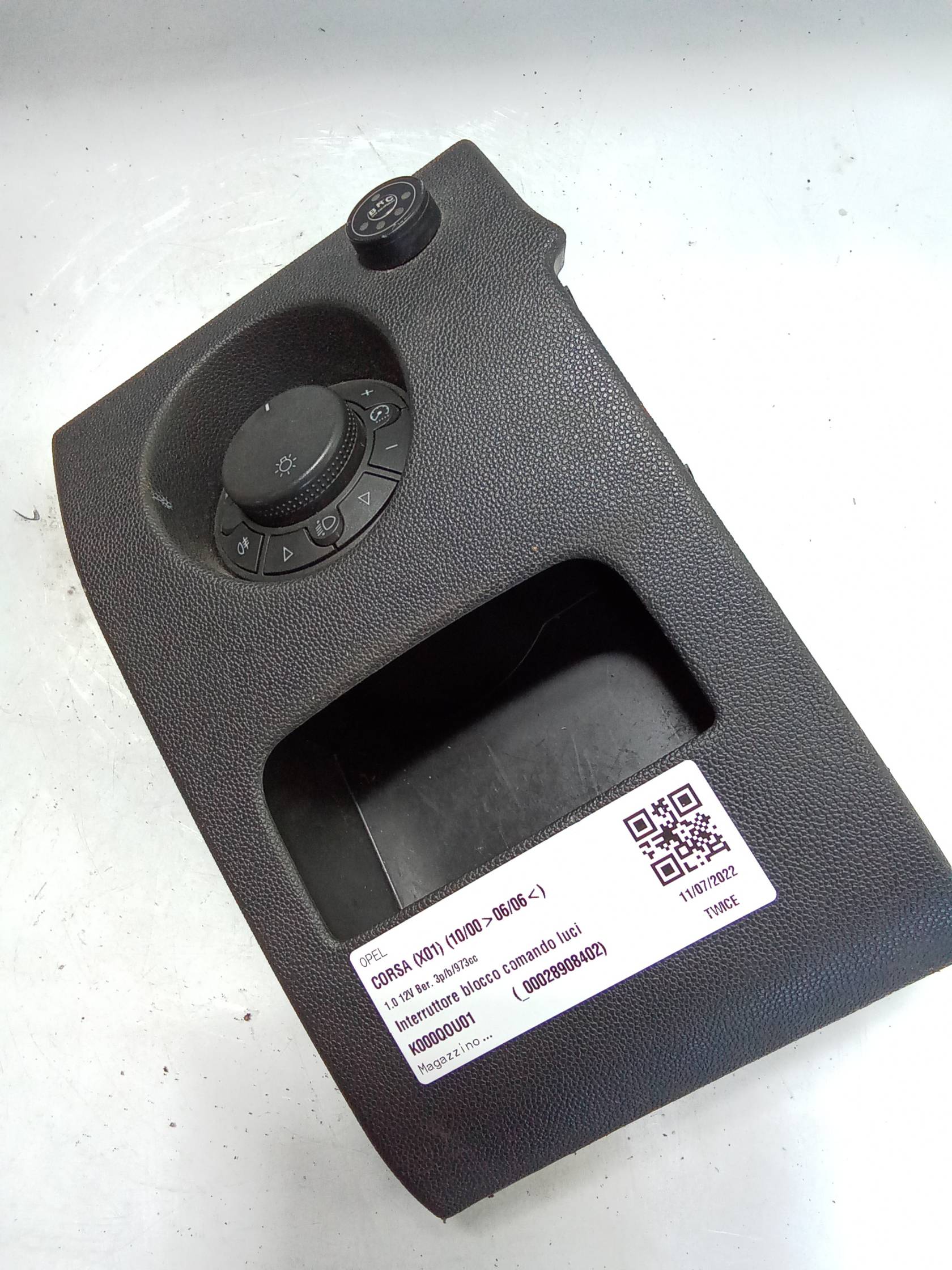 Interruttore blocco comando luci