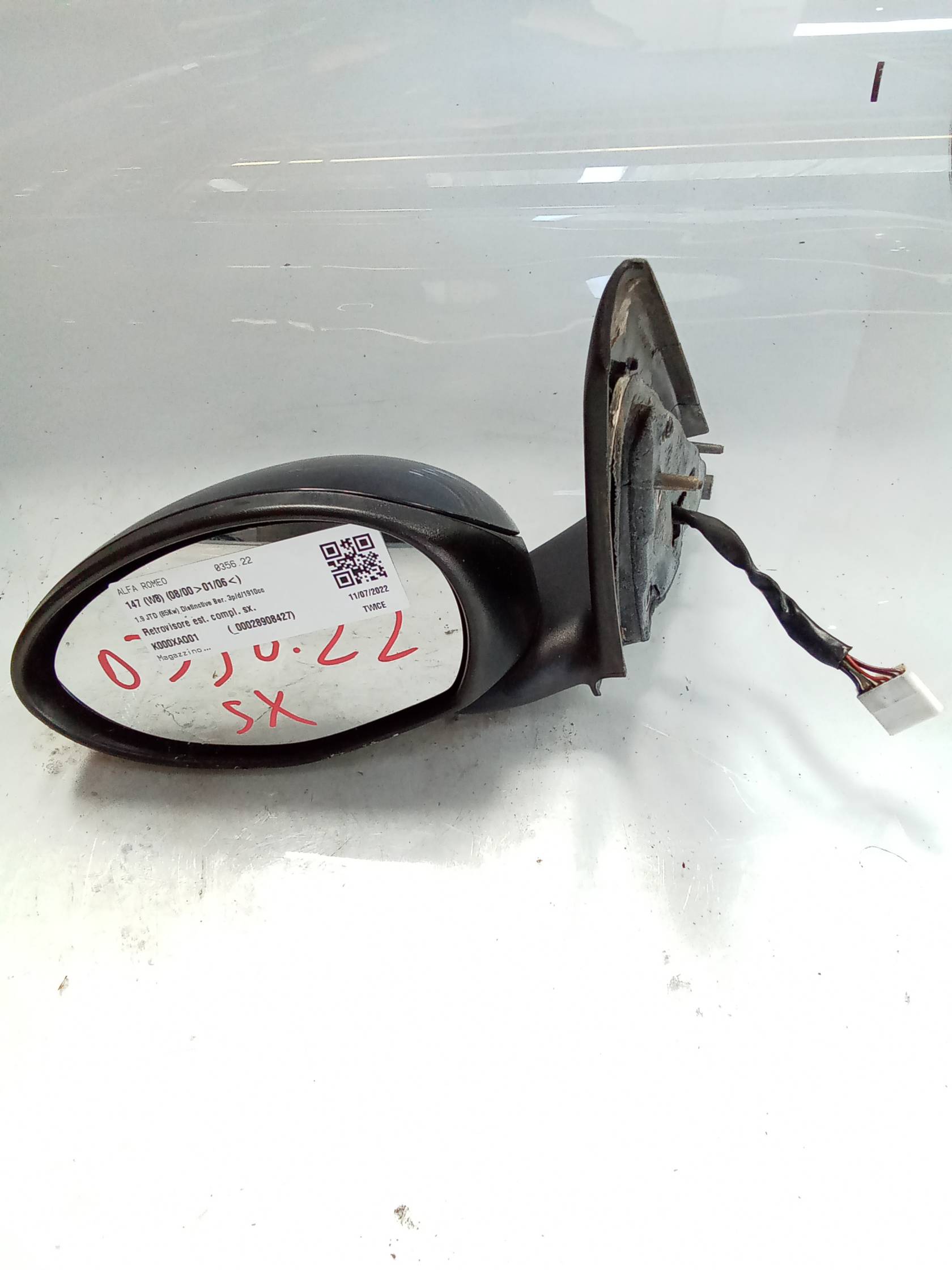 Retrovisore est. compl. sx.