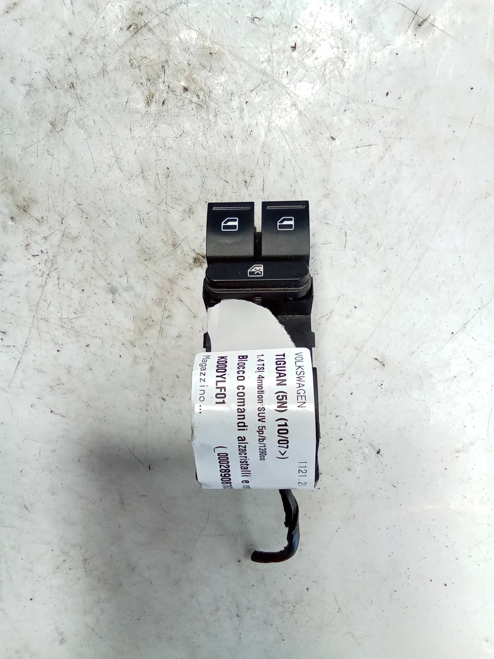 Blocco comandi alzacristalli e retrovisori est. sx.