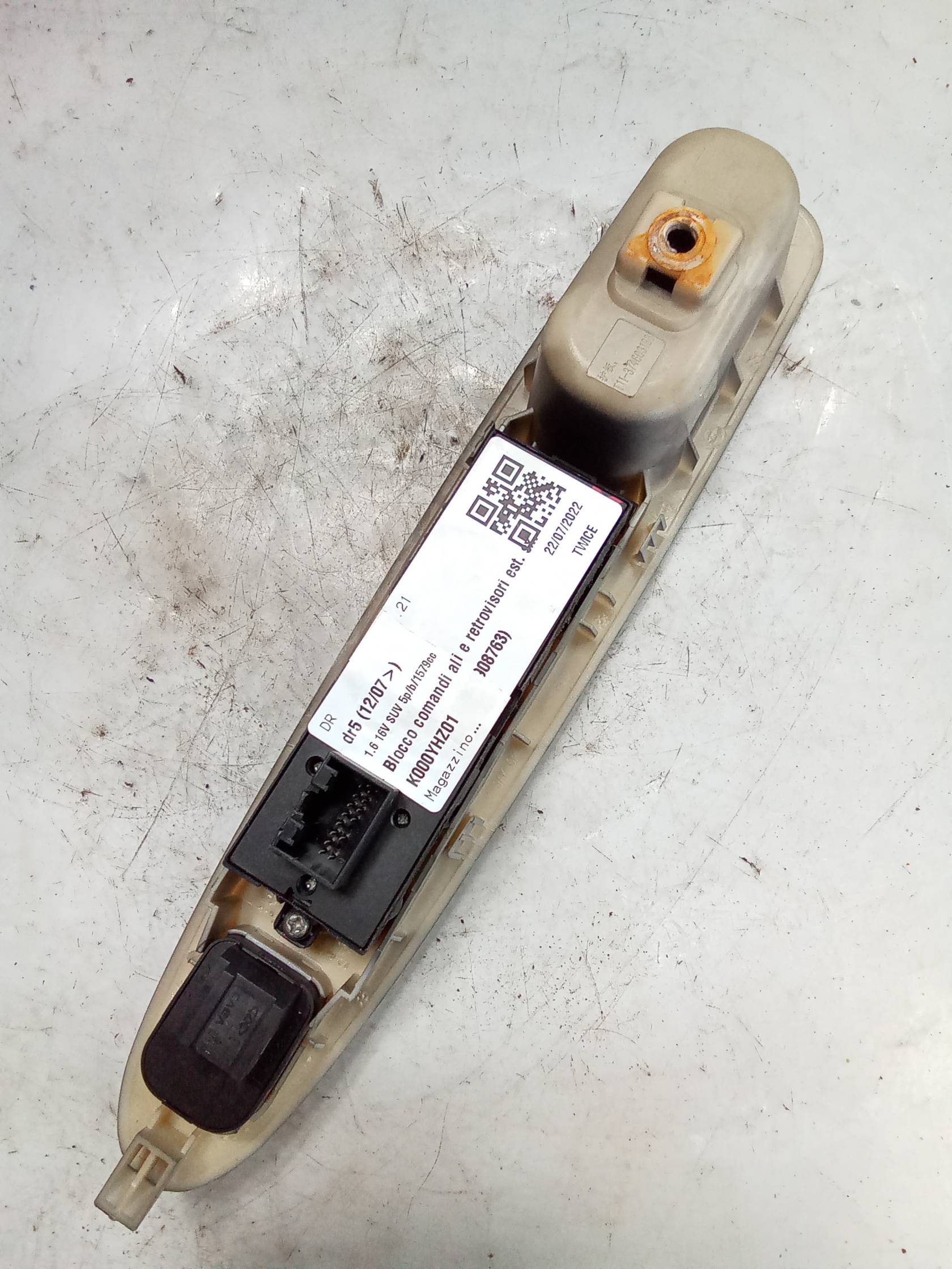 Blocco comandi alzacristalli e retrovisori est. sx.