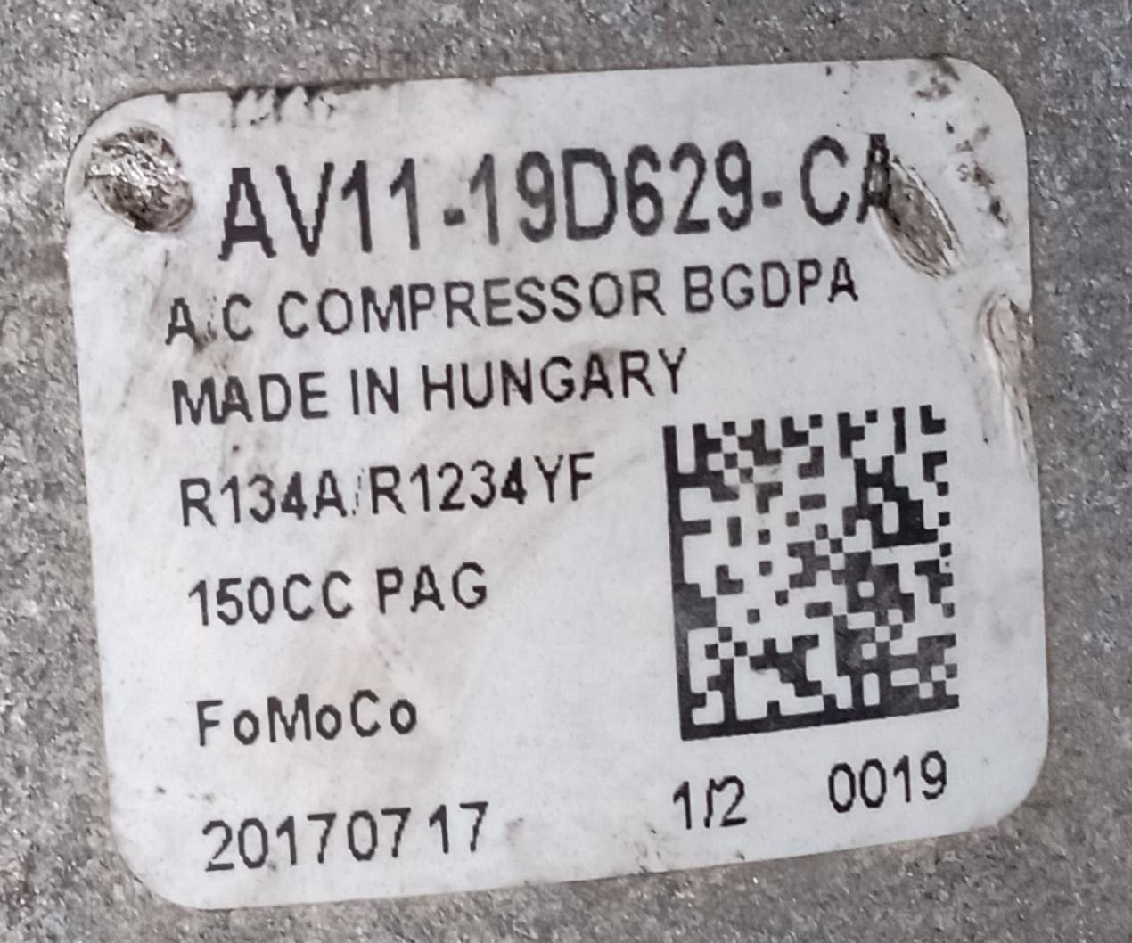 Compressore aria condizionata