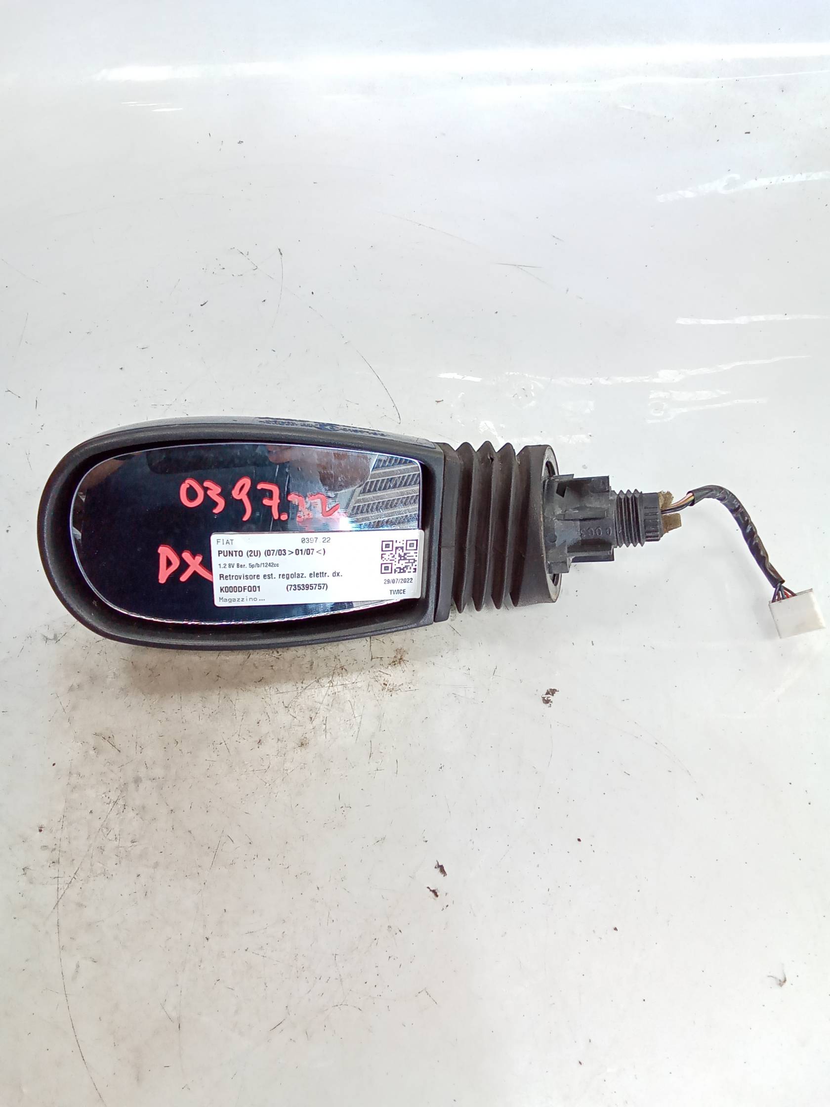 Retrovisore est. regolaz. elettr. dx.