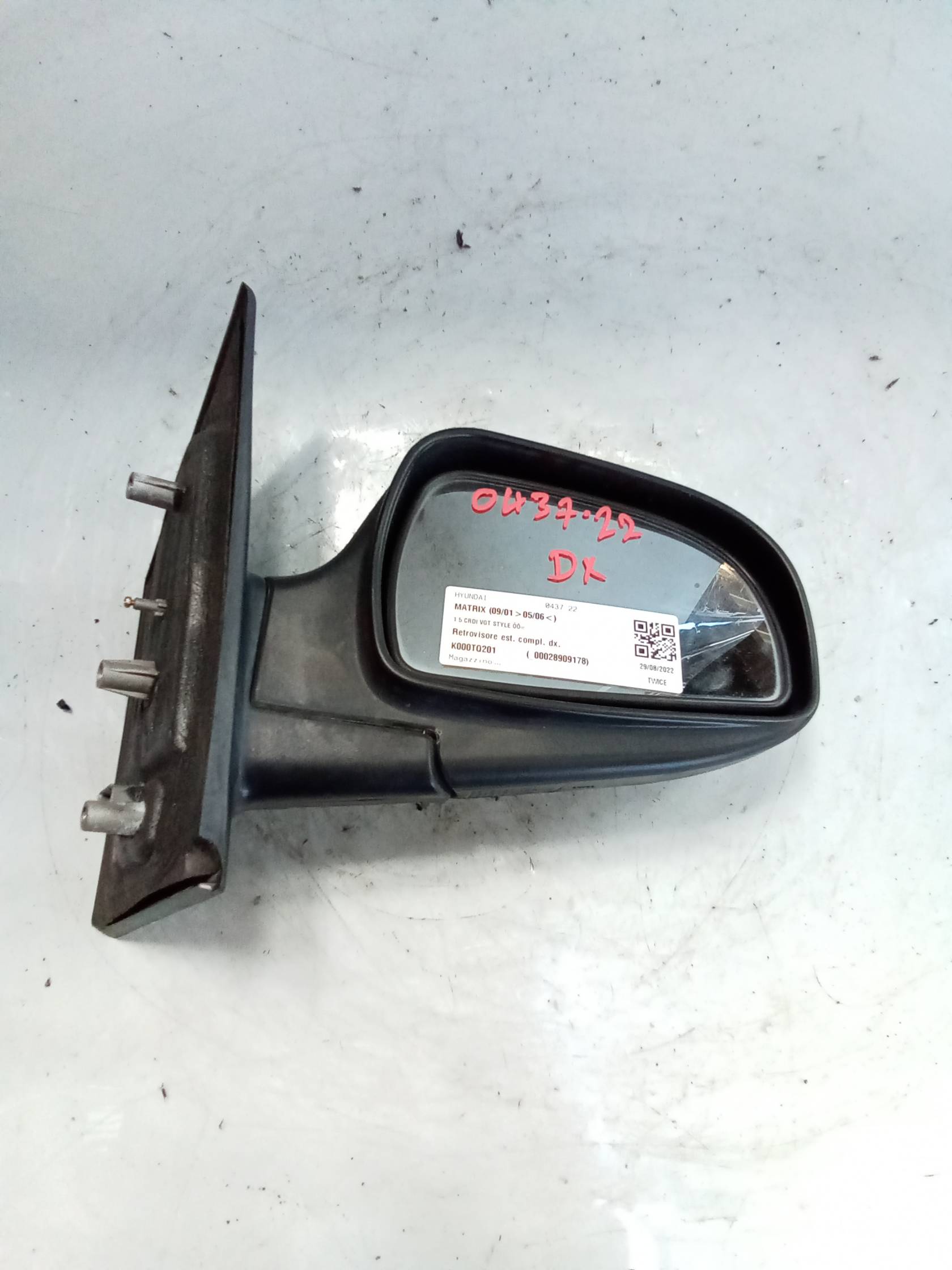 Retrovisore est. compl. dx.