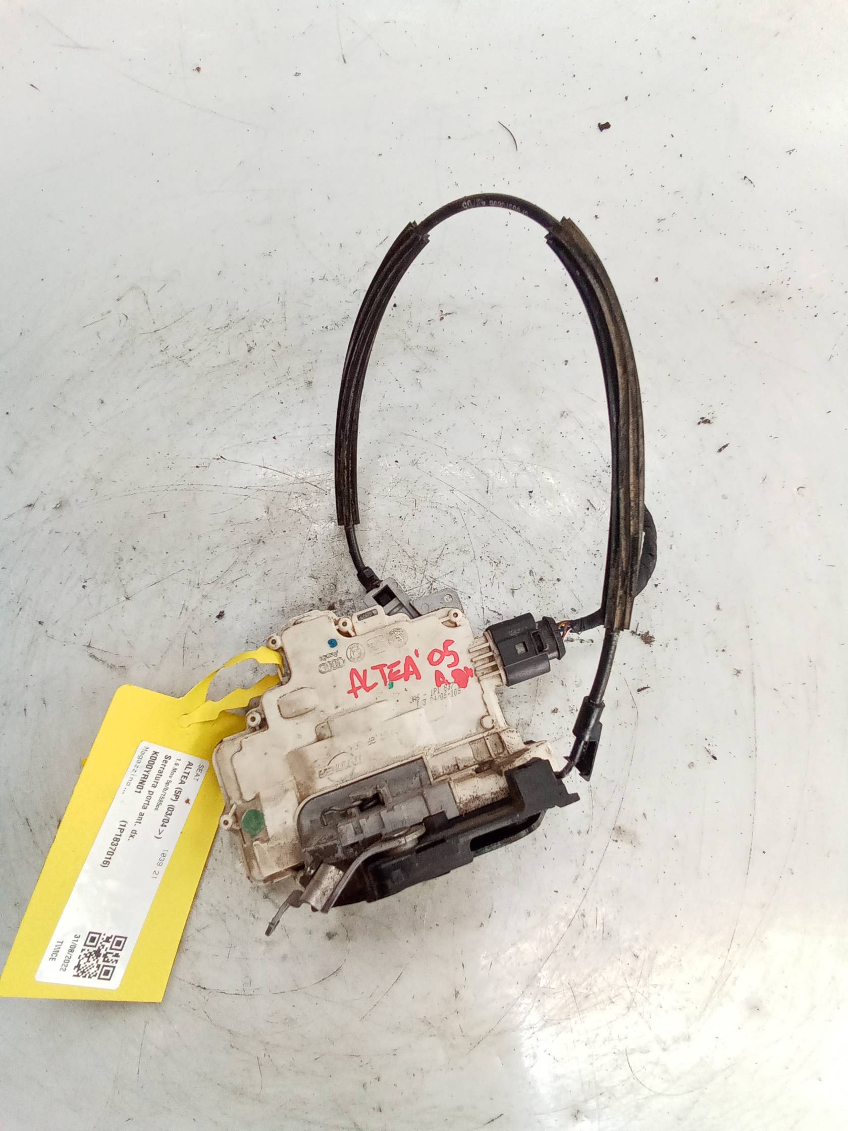 Serratura porta ant. dx.