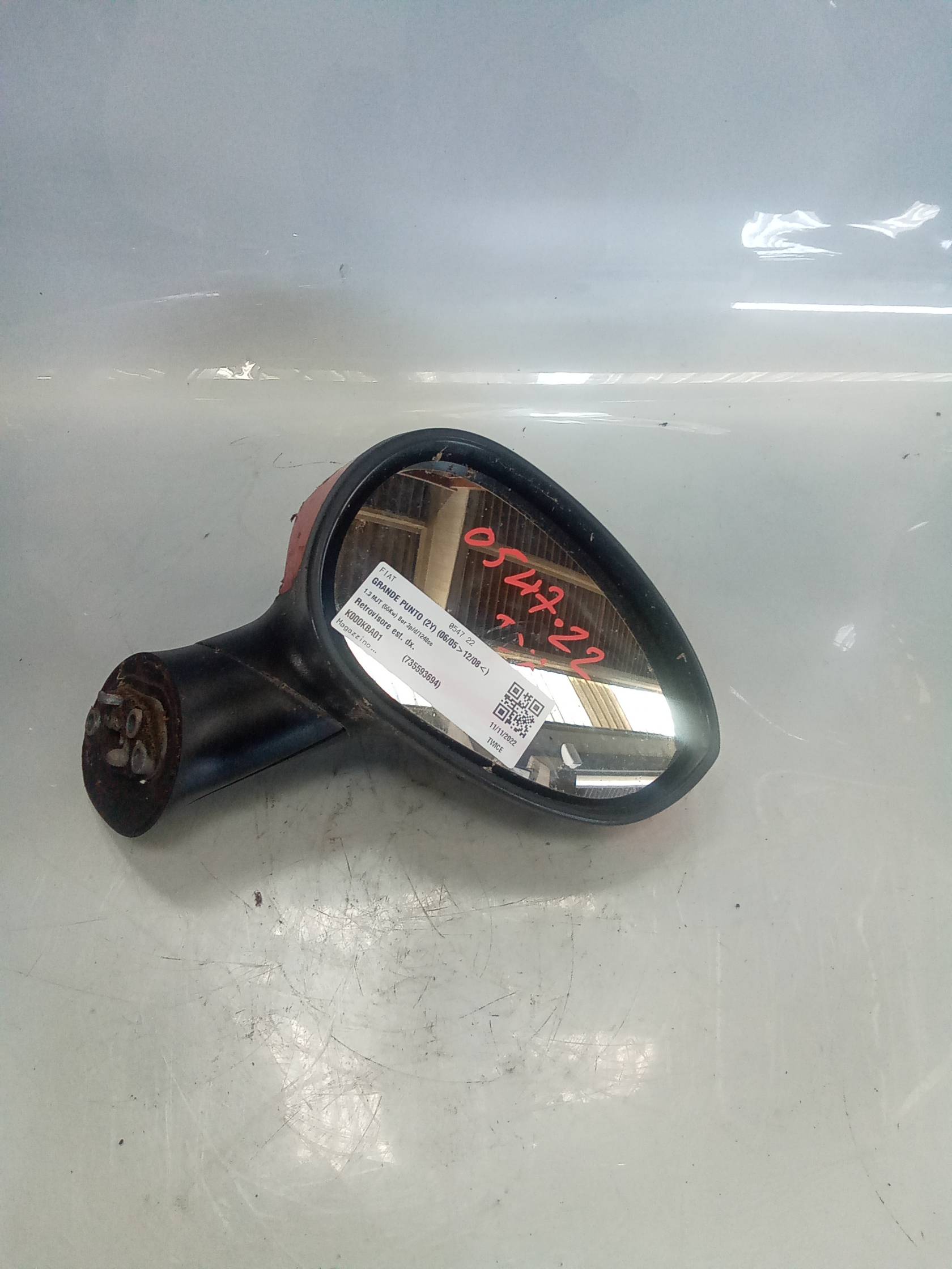 Retrovisore est. dx.