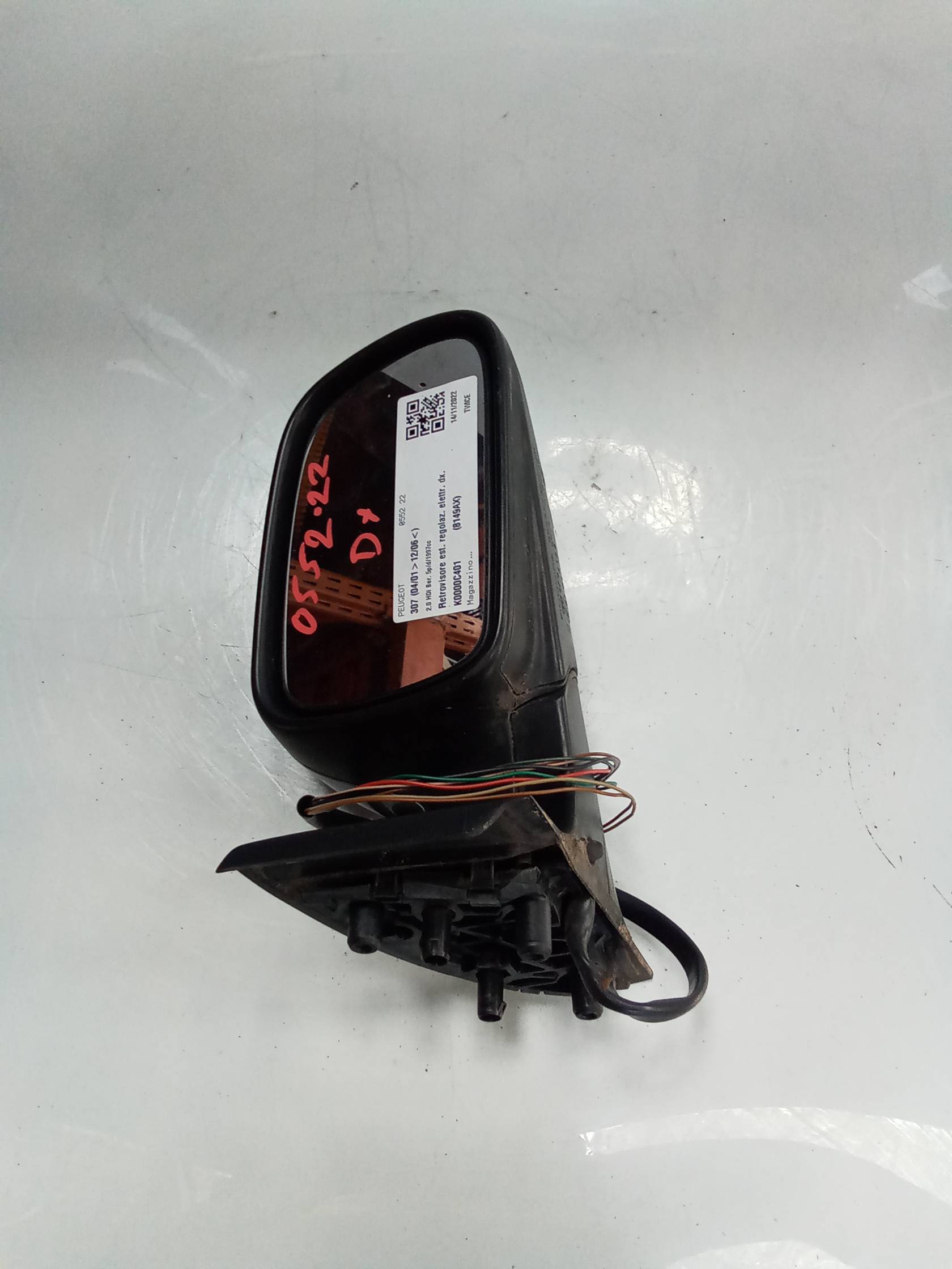 Retrovisore est. regolaz. elettr. dx.