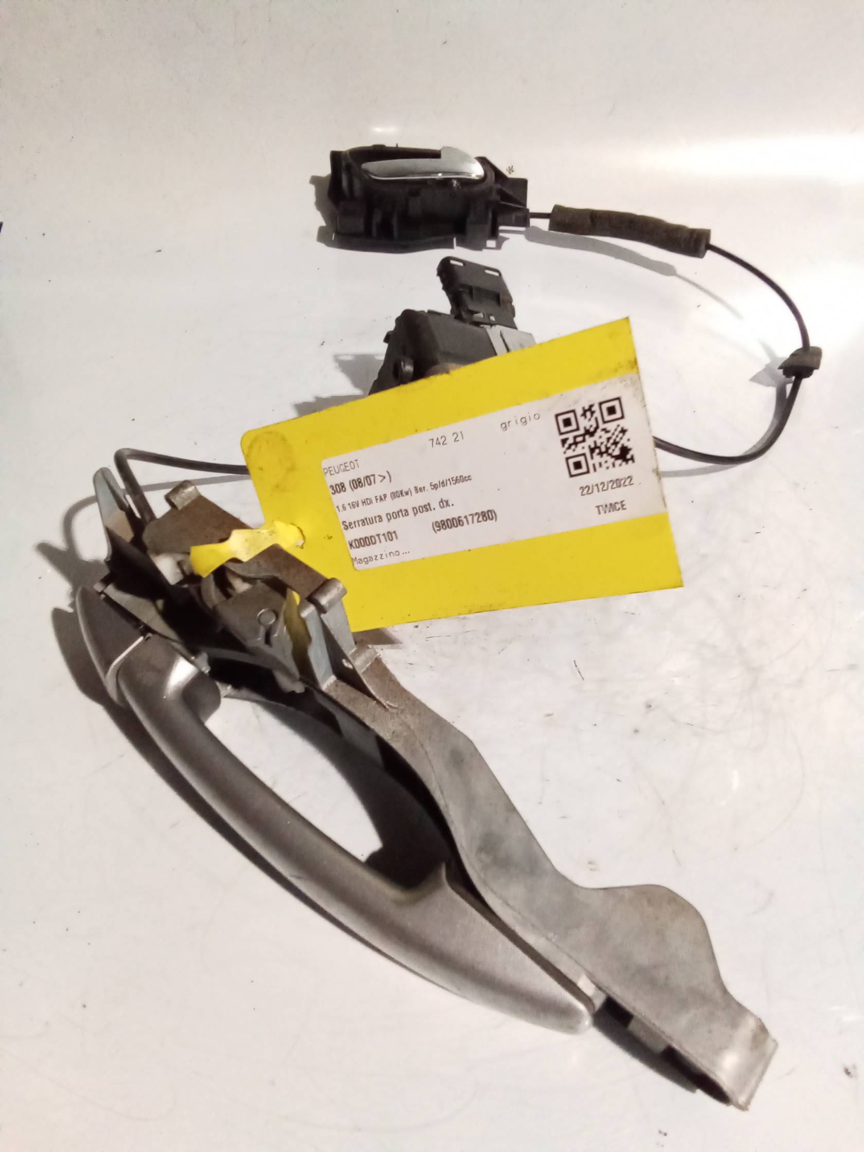 Serratura porta post. dx.