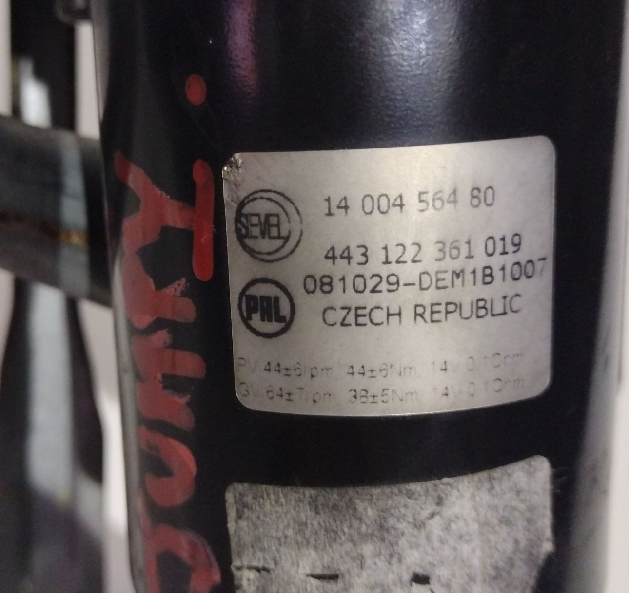 Motorino tergicristalli