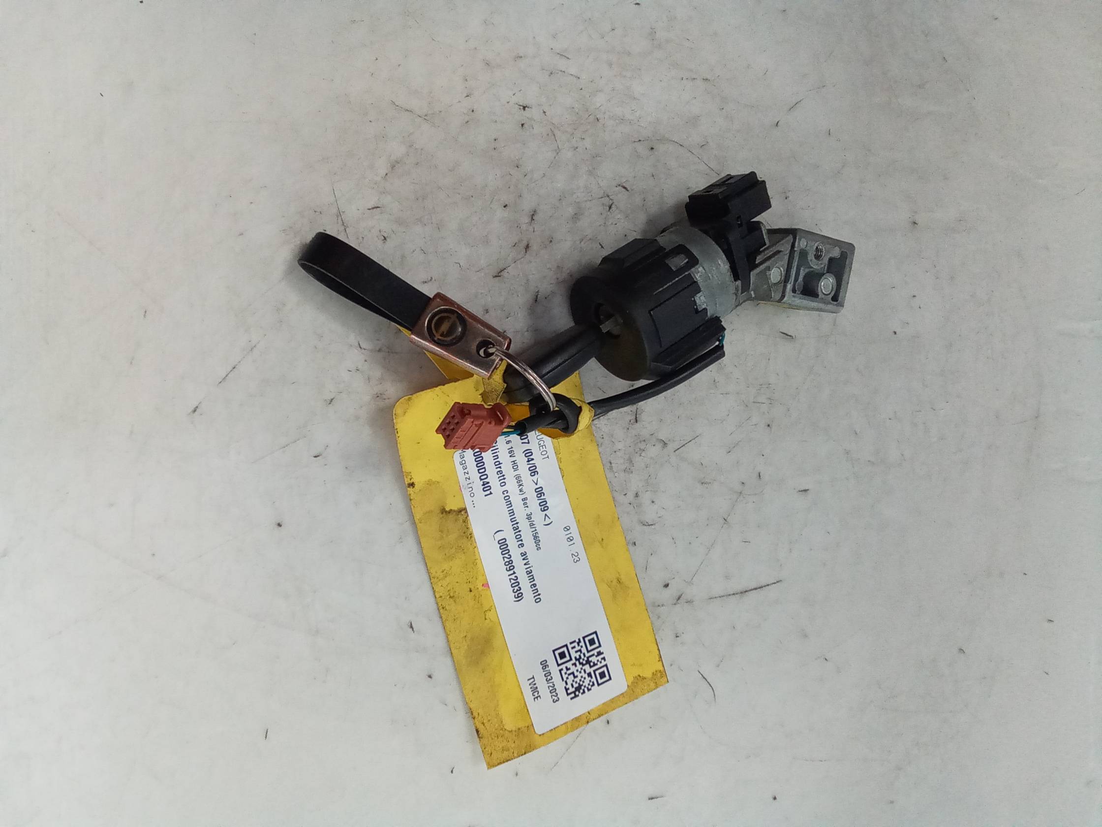 Cilindretto commutatore avviamento