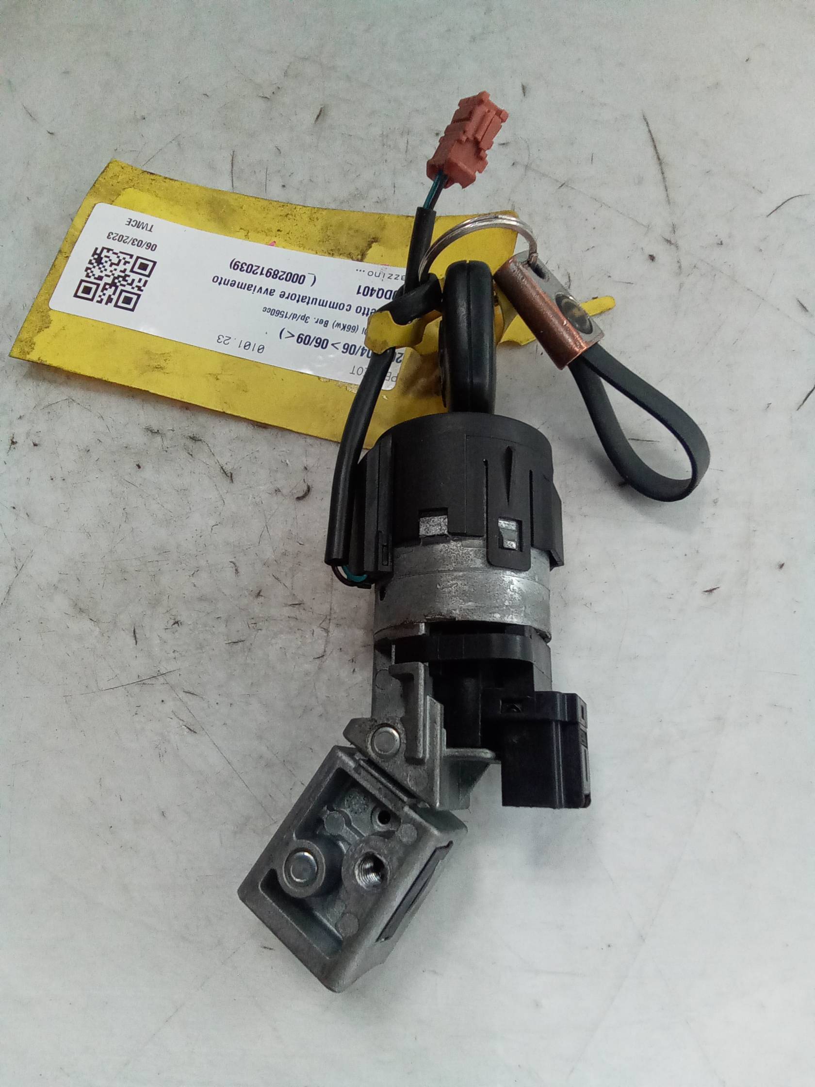 Cilindretto commutatore avviamento