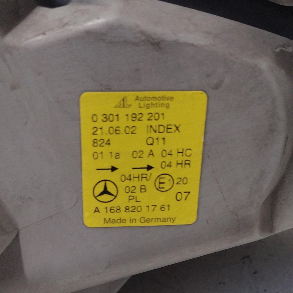 Fanale anteriore sinistro