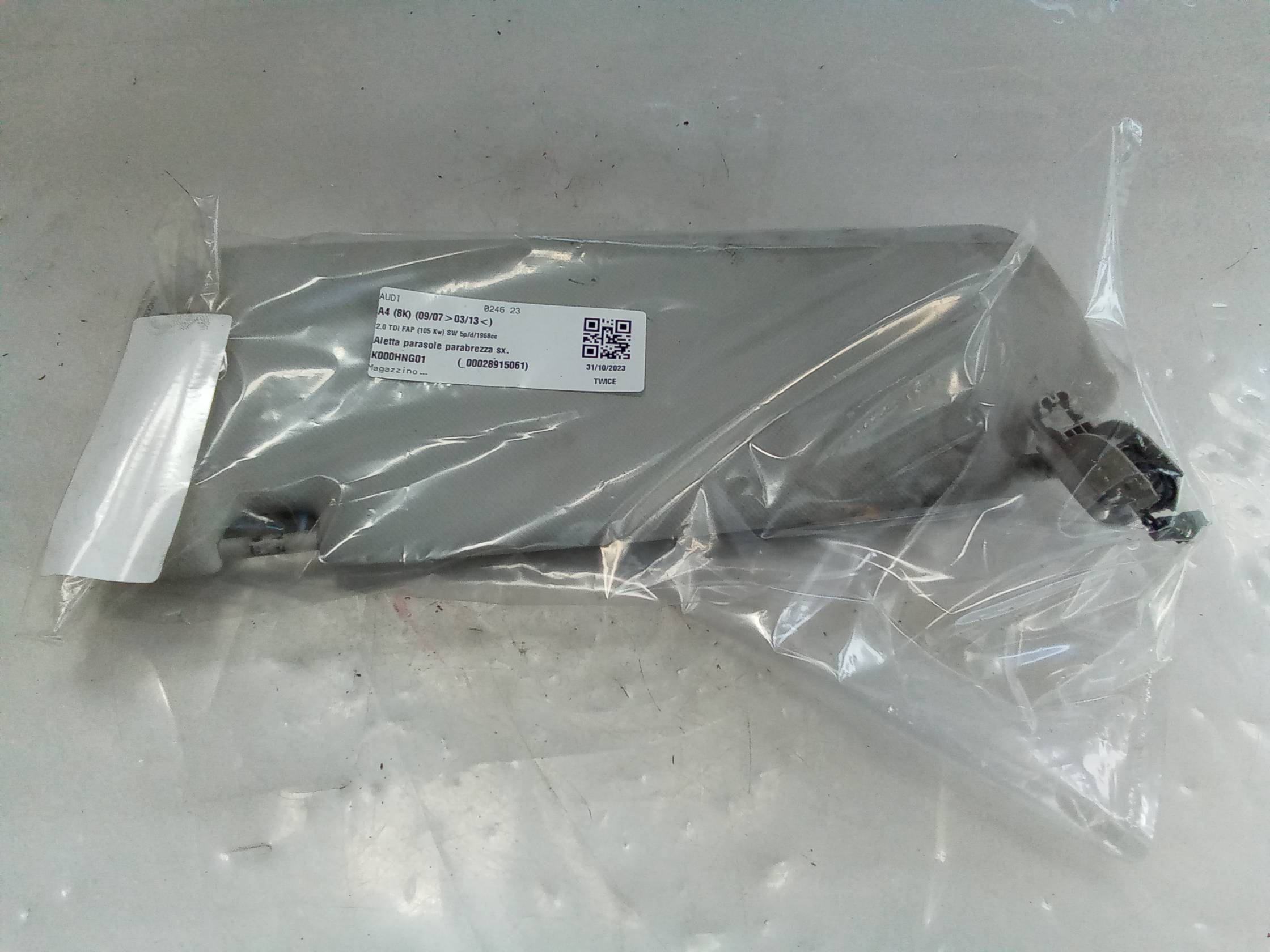 Aletta parasole parabrezza sx.