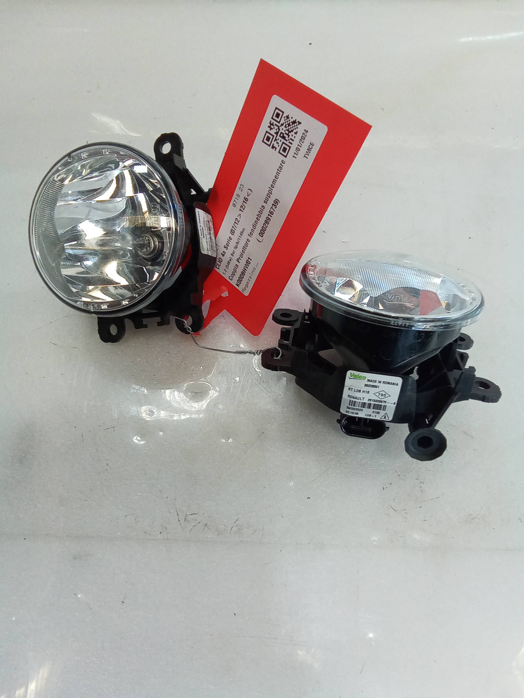 Coppia Proiettore fendinebbia supplementare