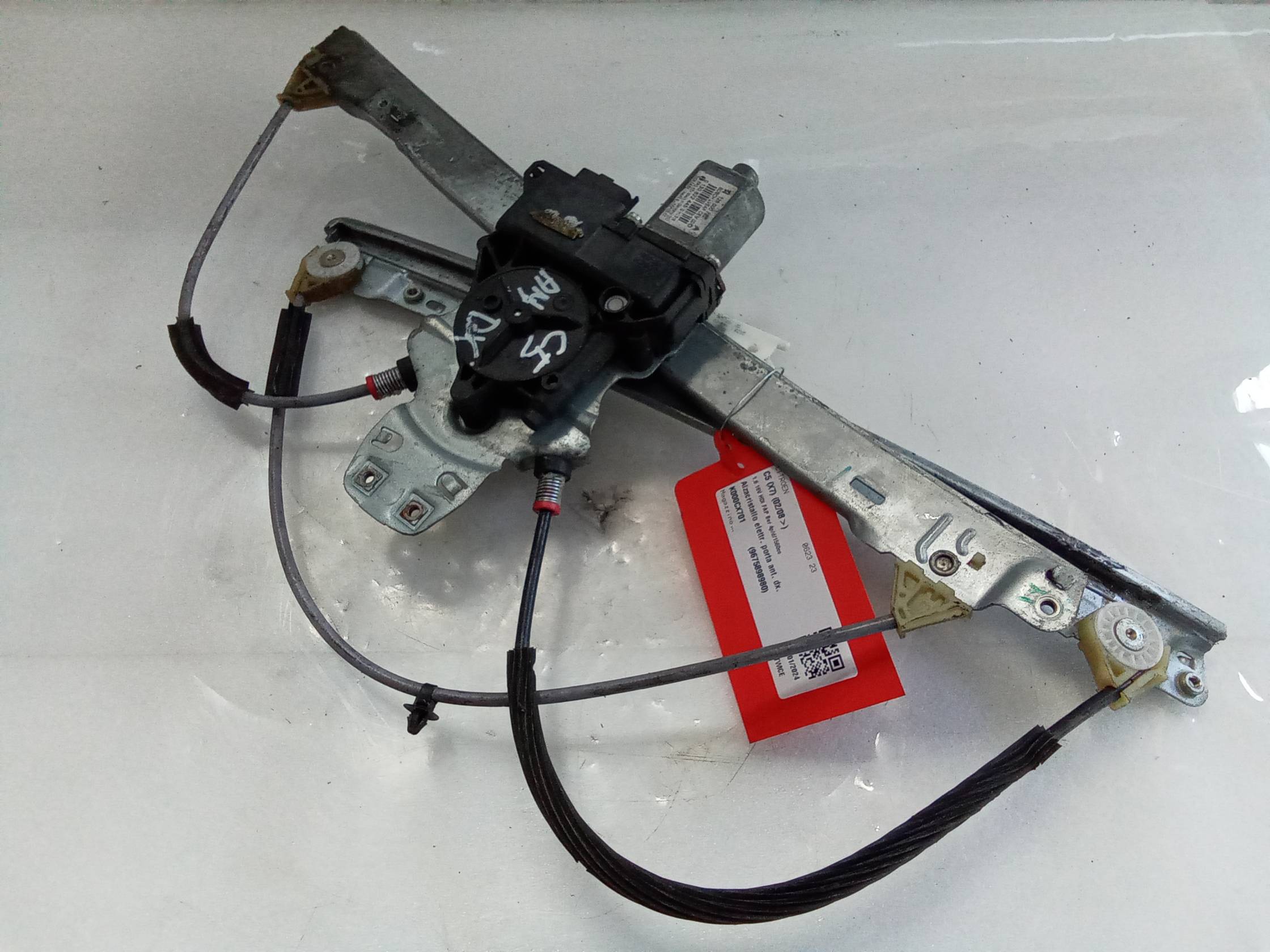 Alzacristallo elettr. porta ant. dx.