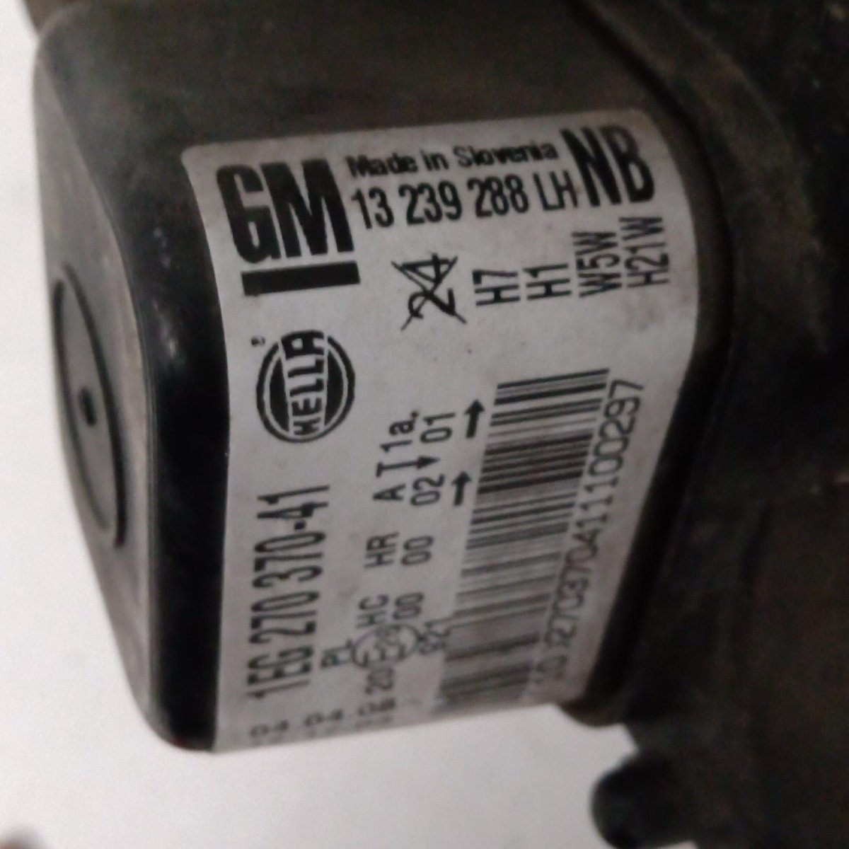 Fanale anteriore sinistro