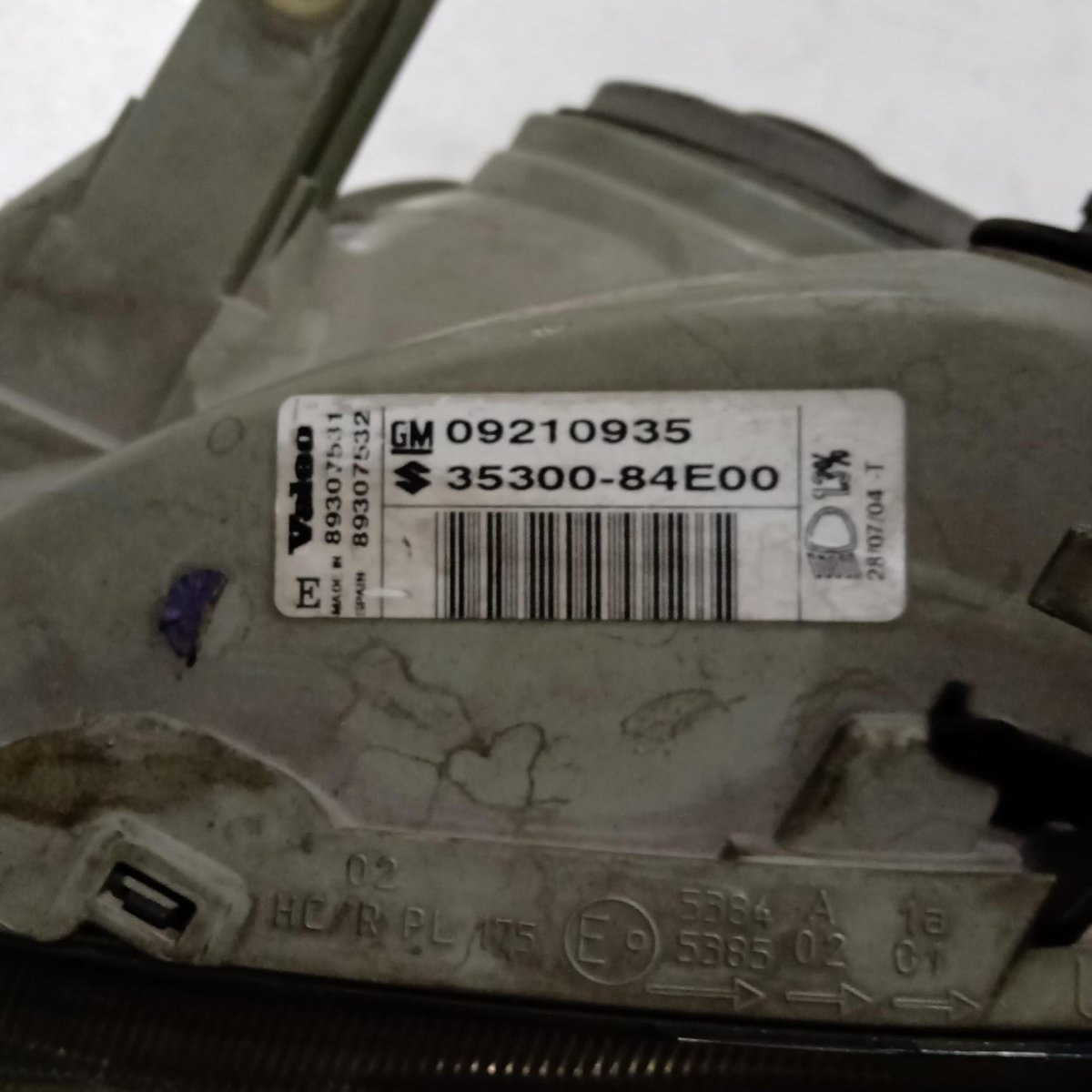 Fanale anteriore sinistro