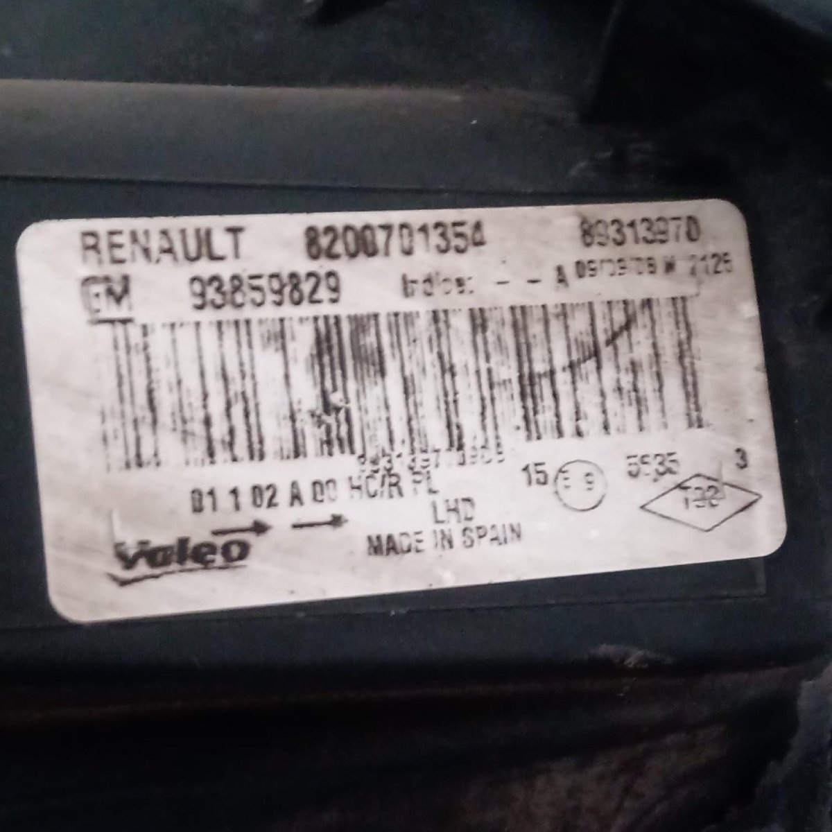 Fanale anteriore sinistro