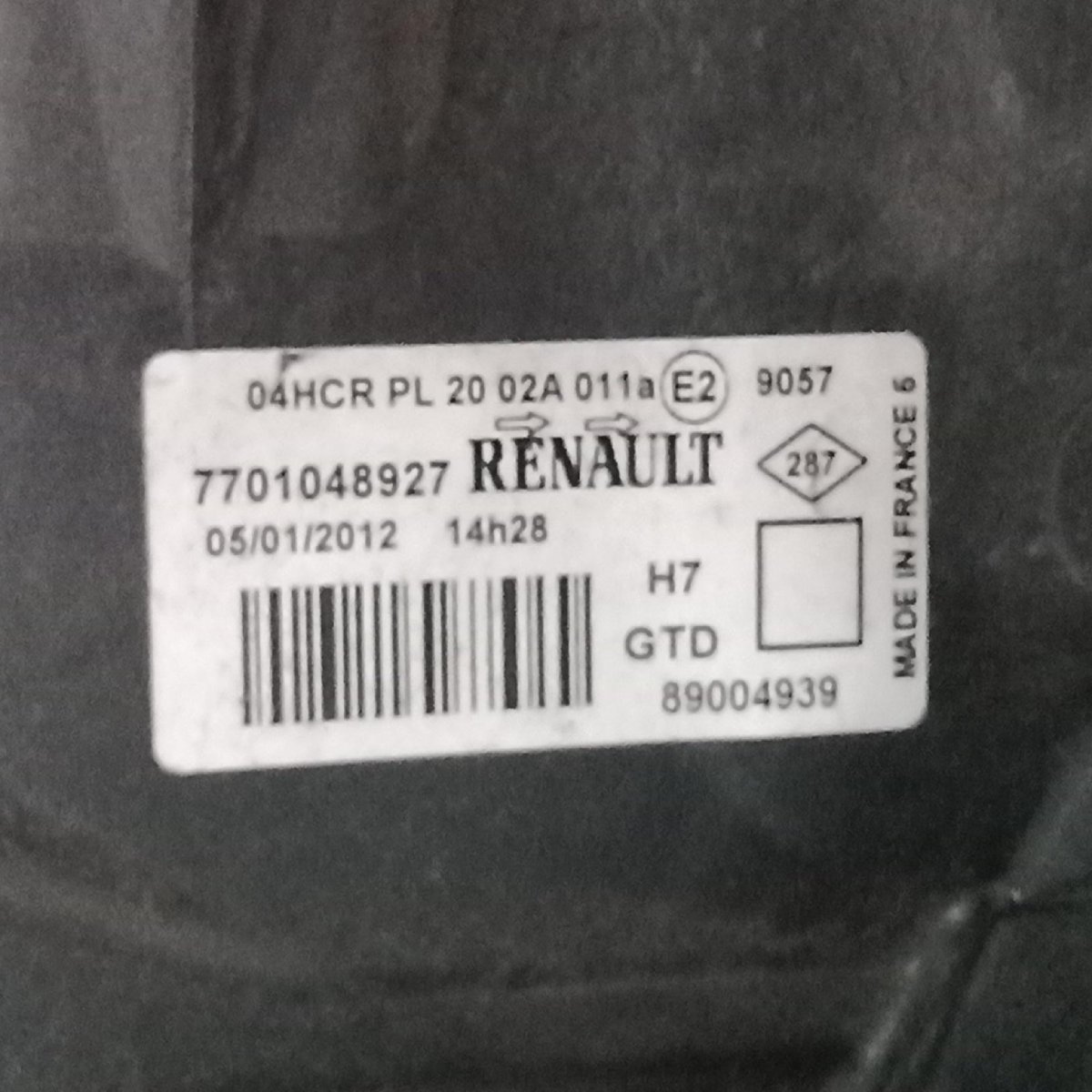 Fanale anteriore sinistro