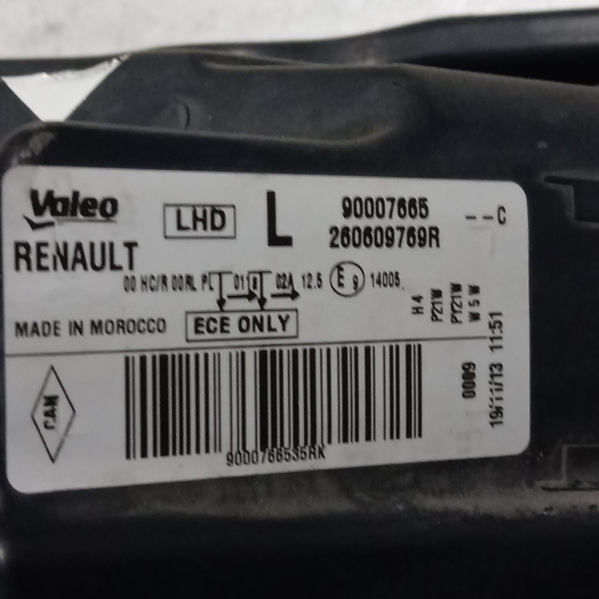 Fanale anteriore sinistro